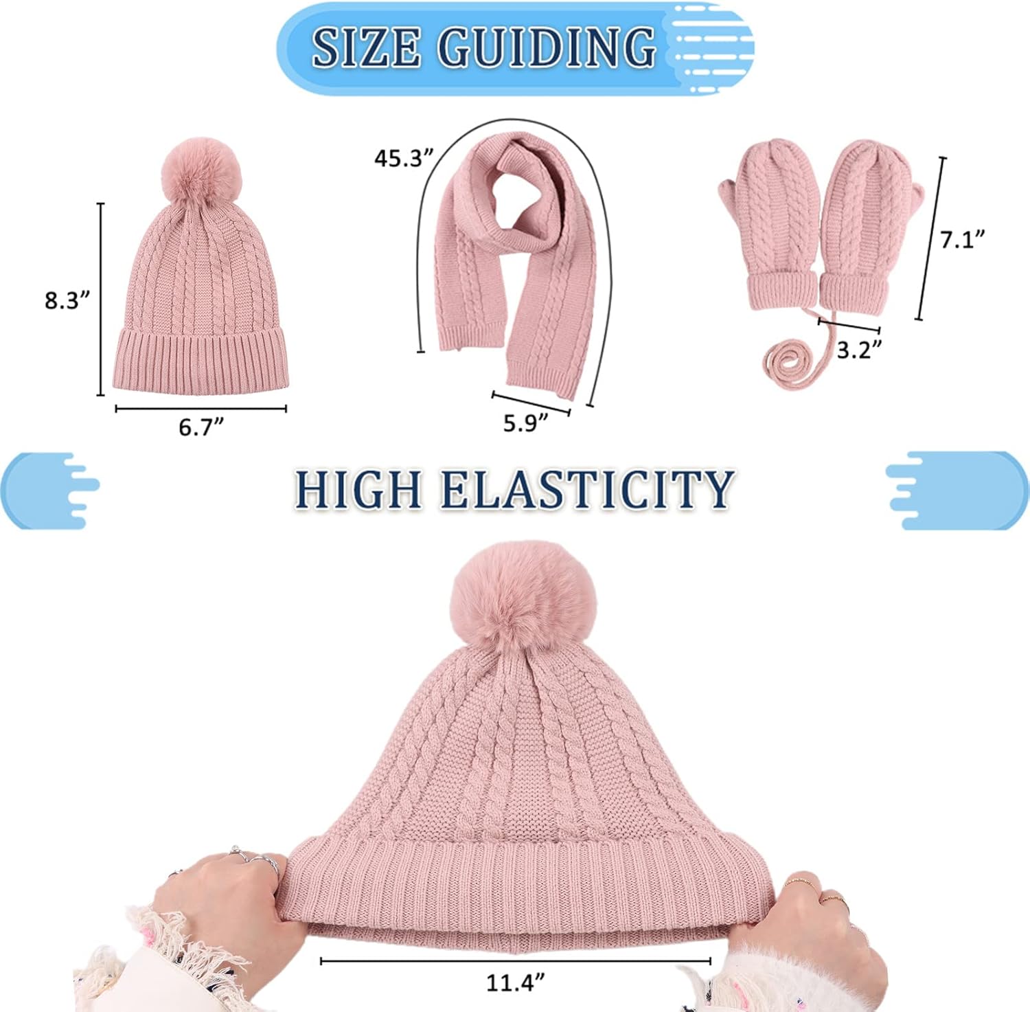 Peecabe Kids Winter Set Cozy Accessories for Little Ones