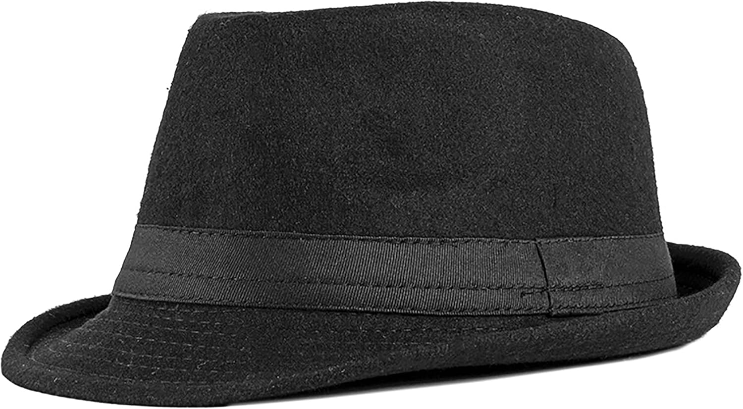 UTOWO Kids Felt Fedora Trilby Ganster Hat Boys Ages 25