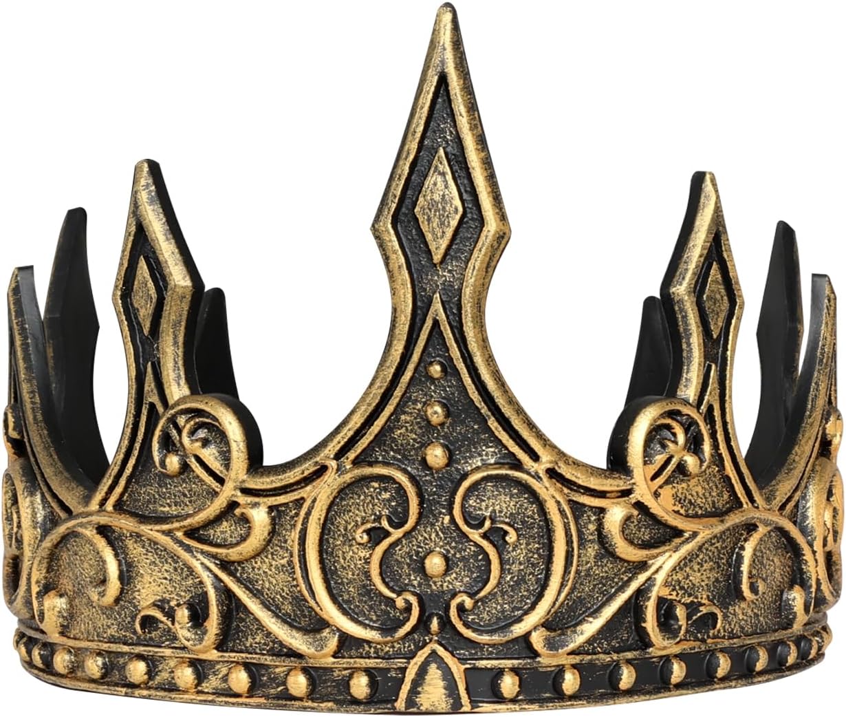 Adjustable Royal Crown Halloween Costume Accessory