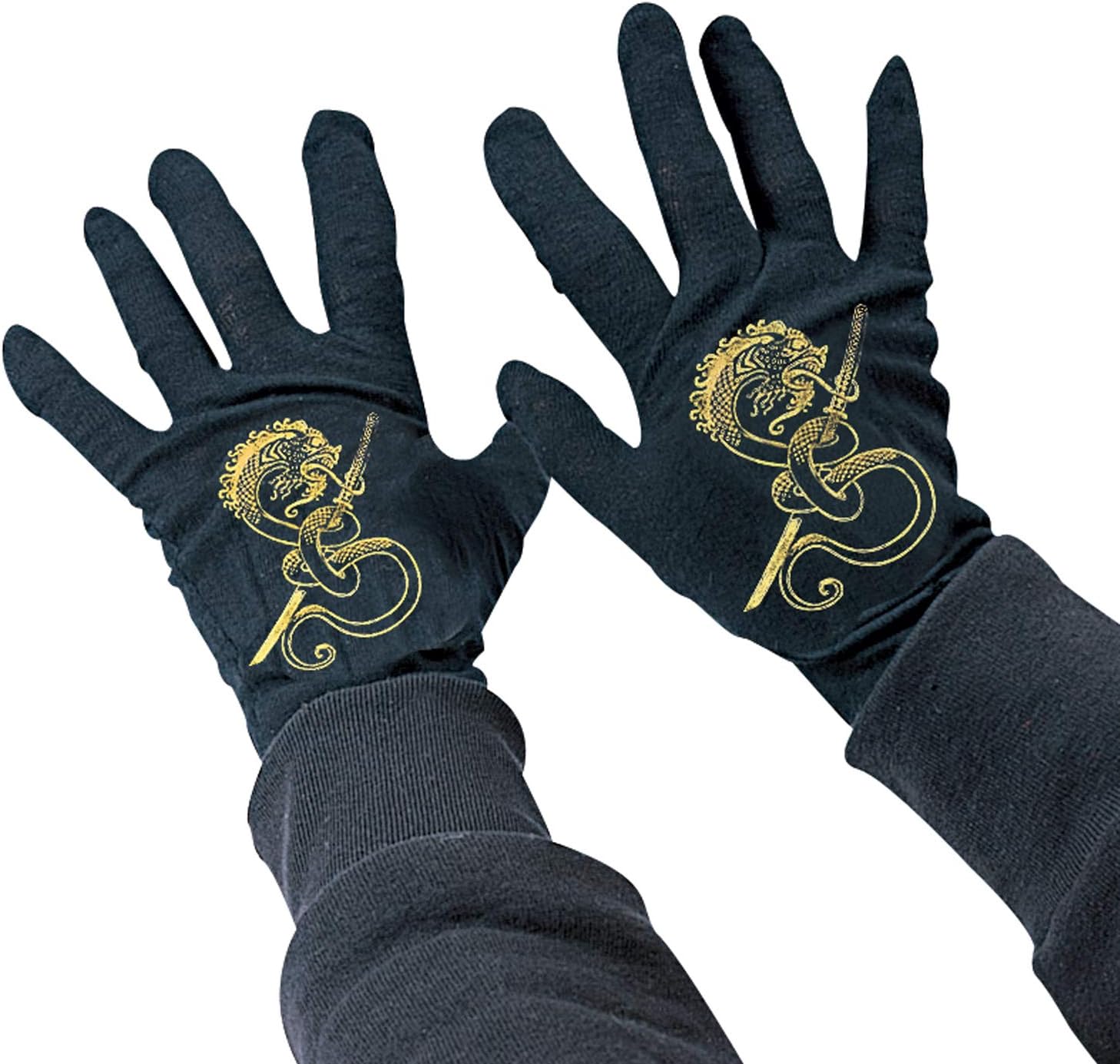 Rubies Childs Black Ninja Gloves for Kids
