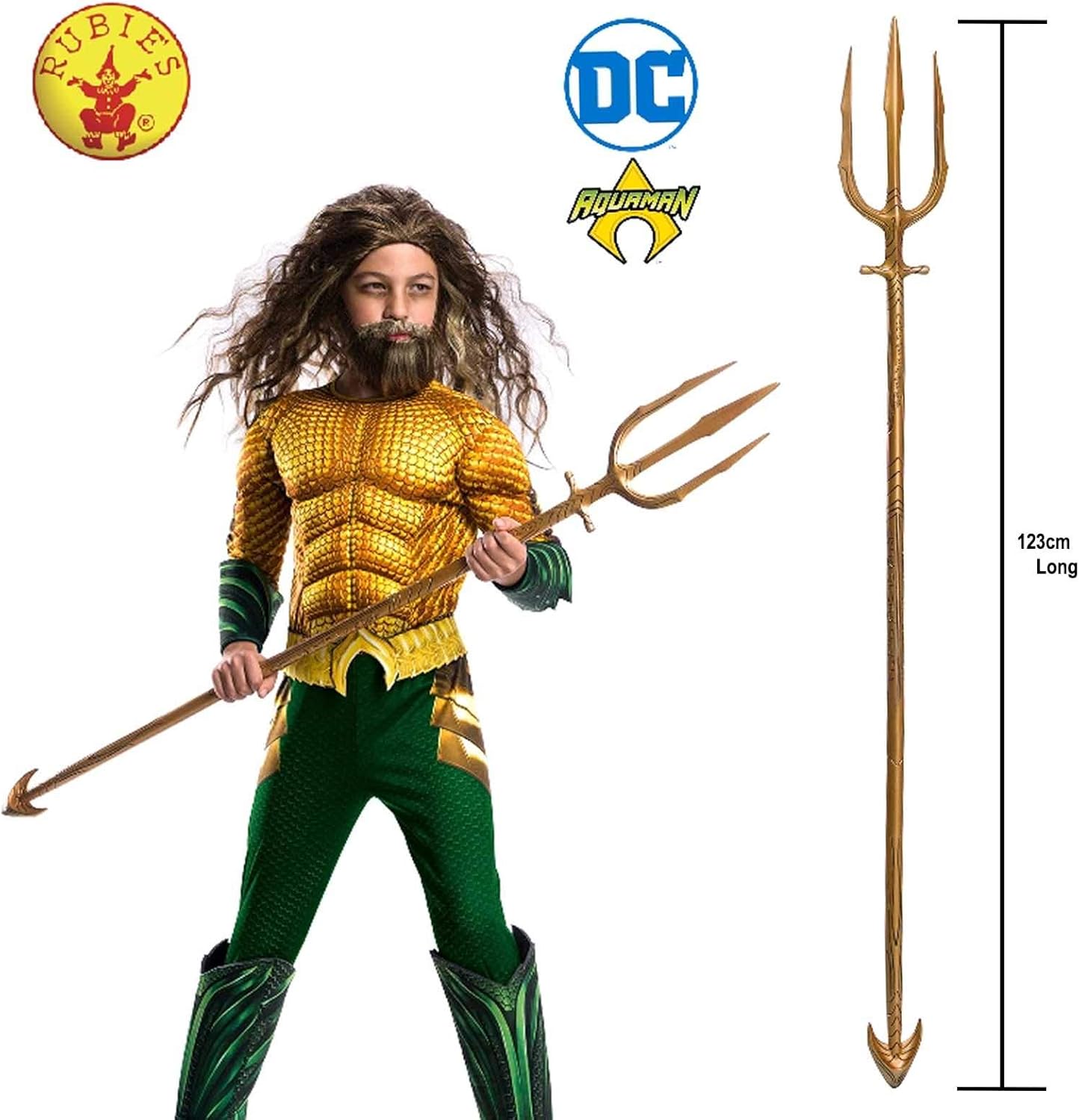 Aquaman Movie 3-Pronged Trident Costume Accessory for Boys