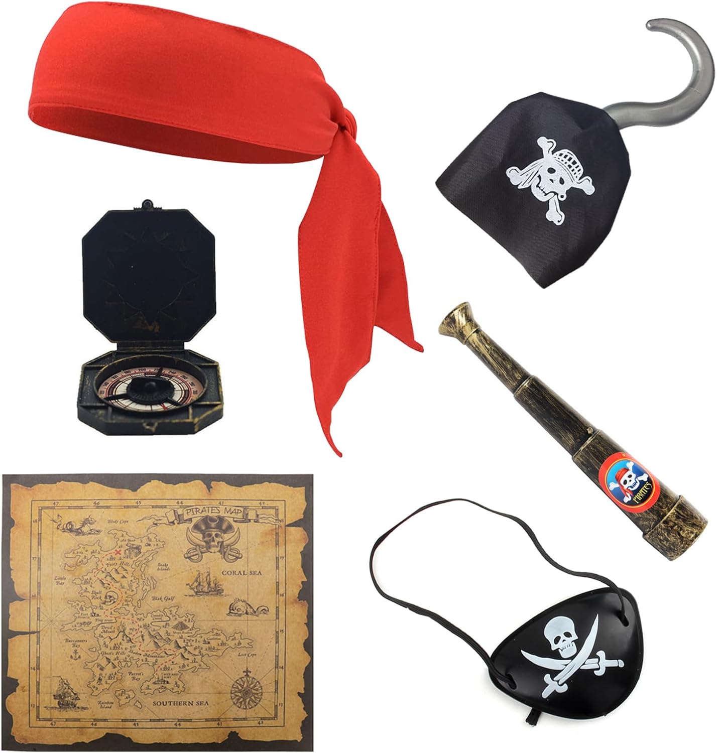 Pirate Party Accessories Set Perfect for Role-Playing