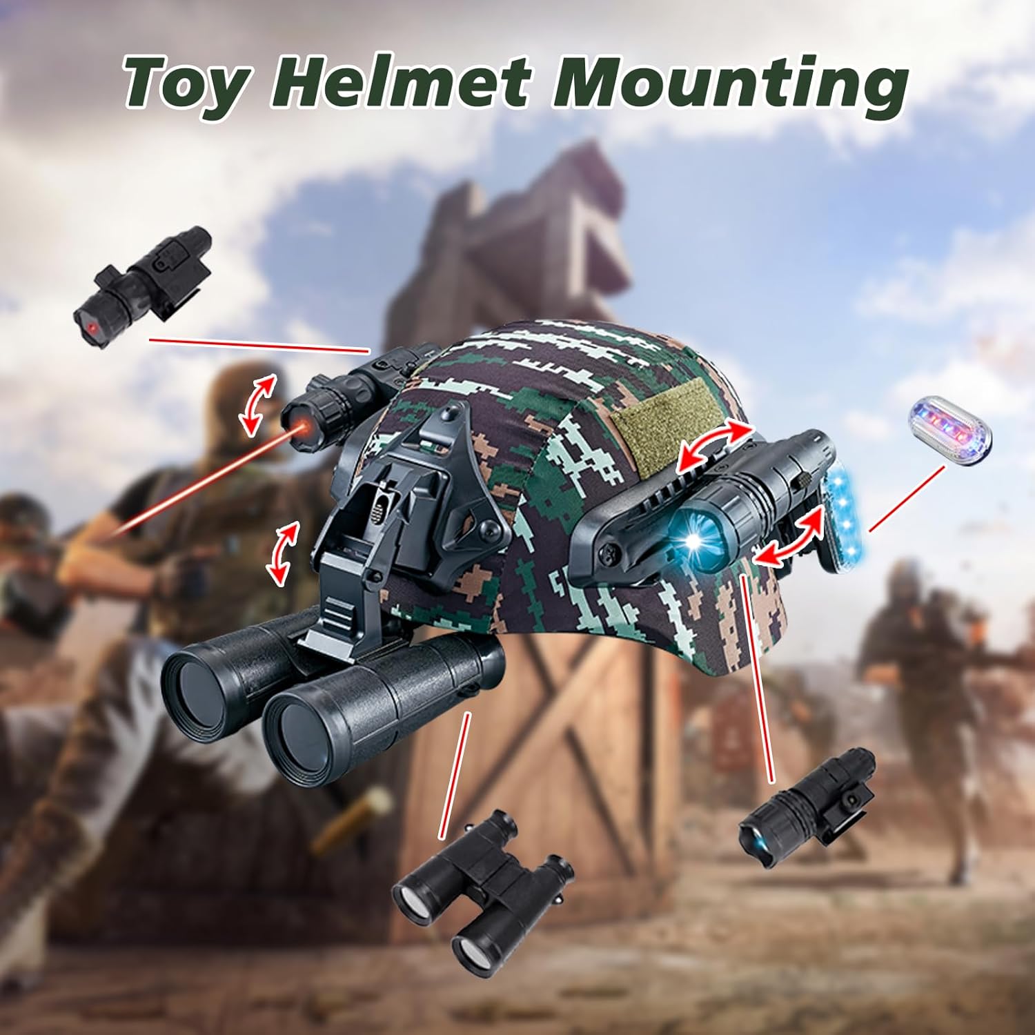 RedCrab Kids Military costume - Role-Play Toy for Halloween