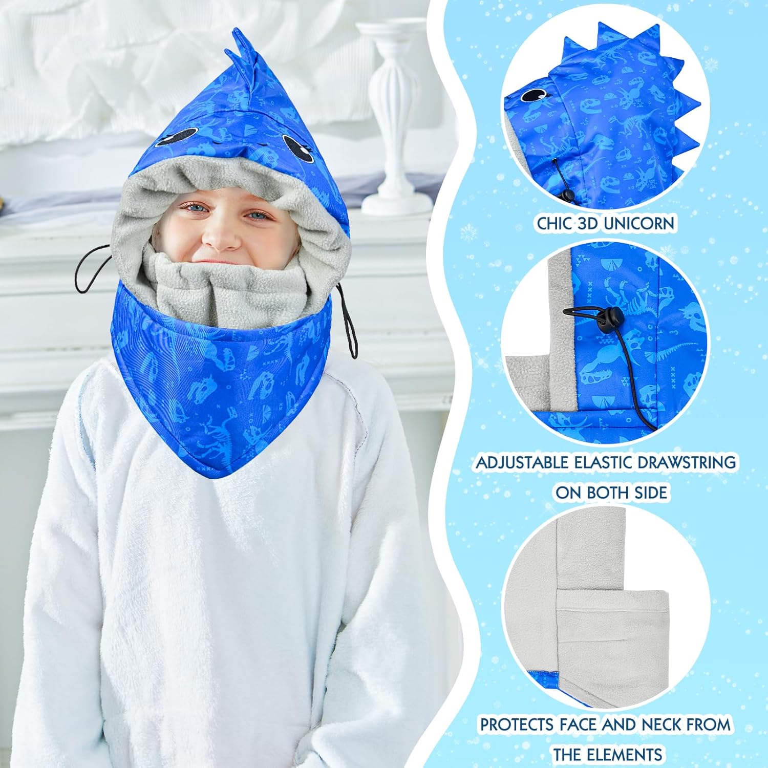 Winter Warm Balaclava for Kids 3-in-1 Protection Unisex
