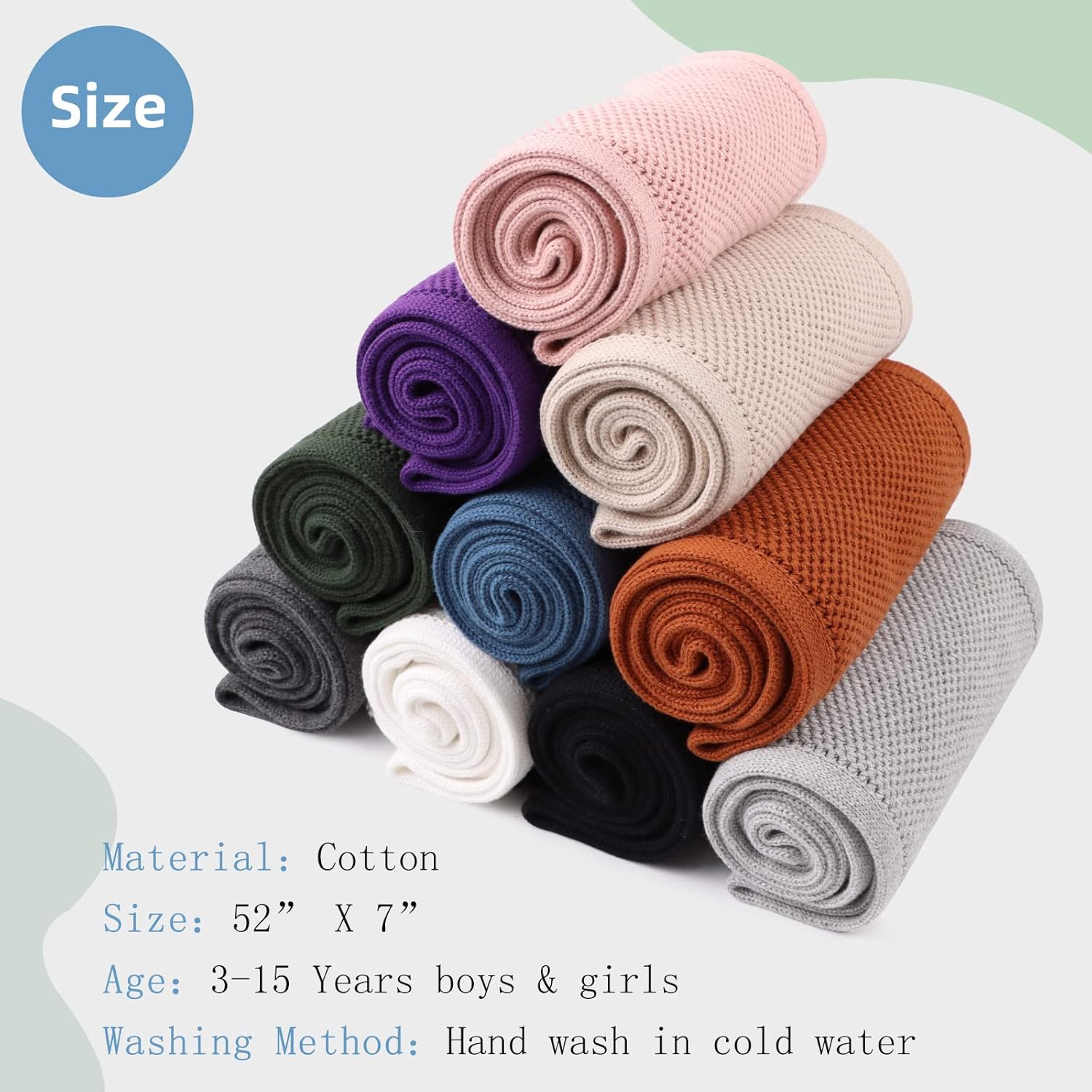 Warm Fashionable Infinity Scarf for Kids