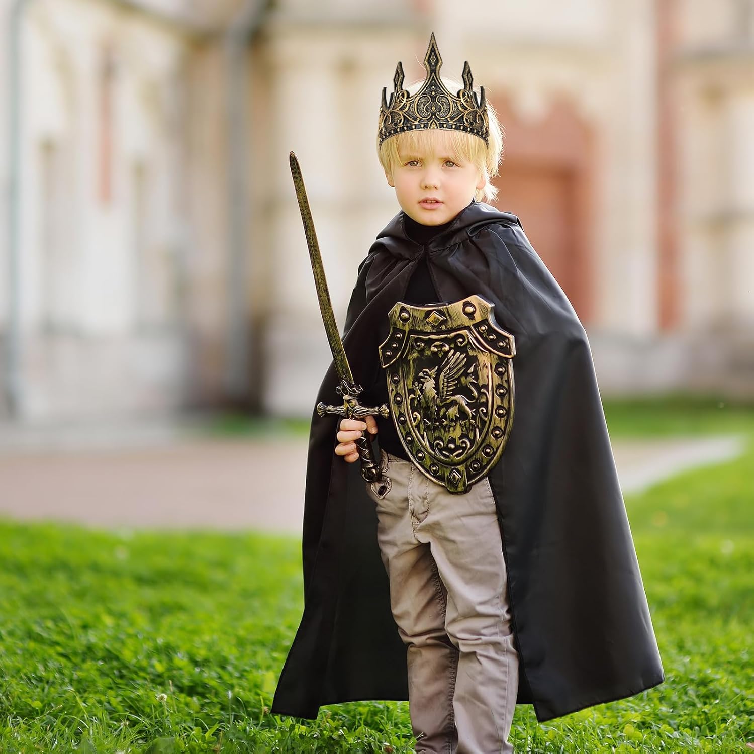 Adjustable Royal Crown Halloween Costume Accessory