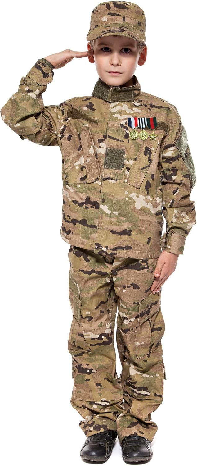 Skeleteen Costume Military Officer Medals US Army Jacket Costume