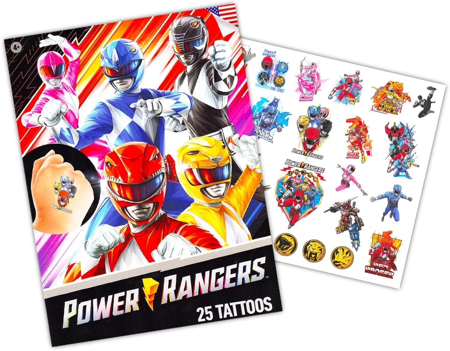 Power Rangers Masks Set Red and Blue Costume Accessories for Kids