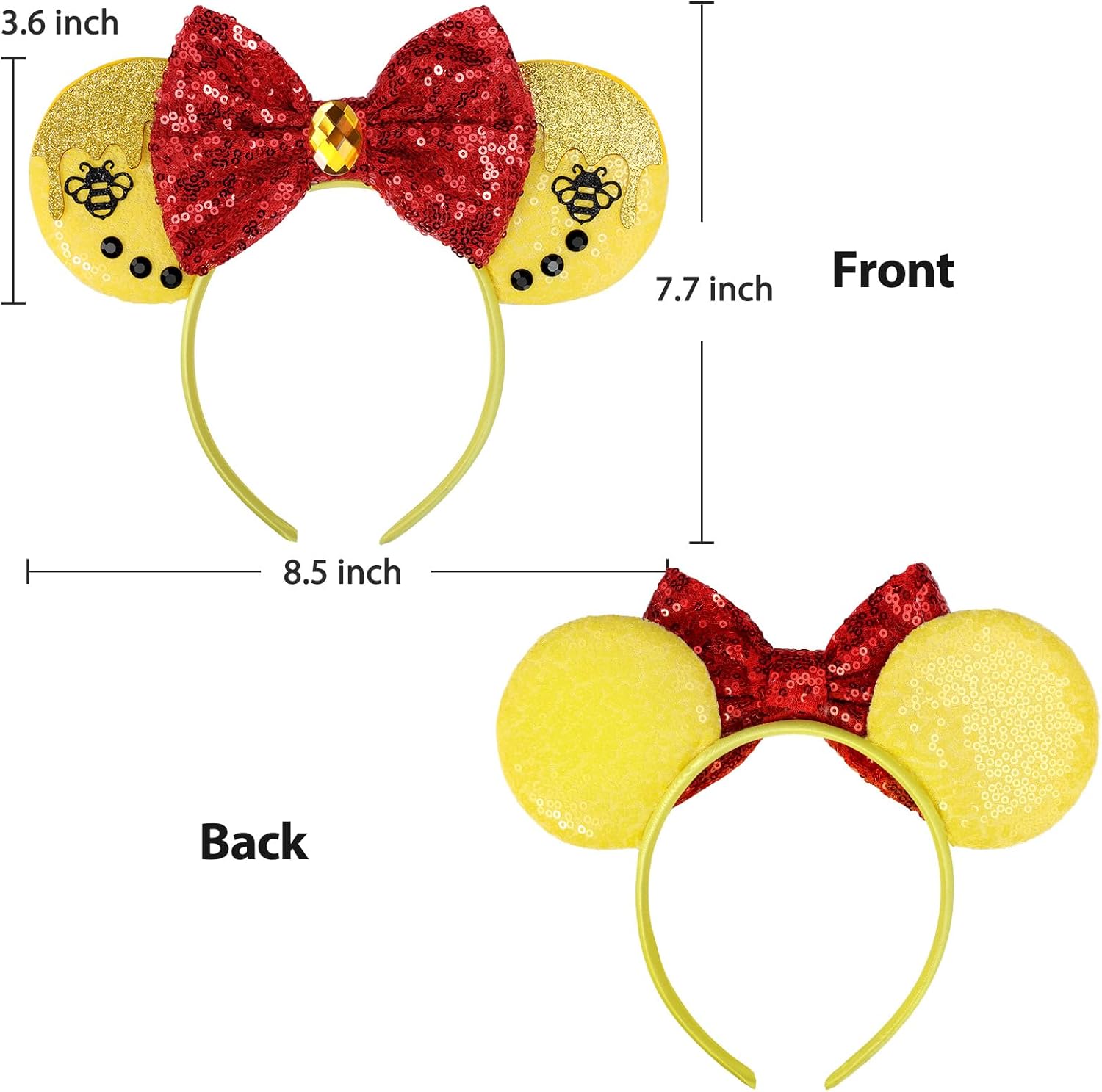 Adorable Honey Ears Mouse Ears Headband for Women and Kids