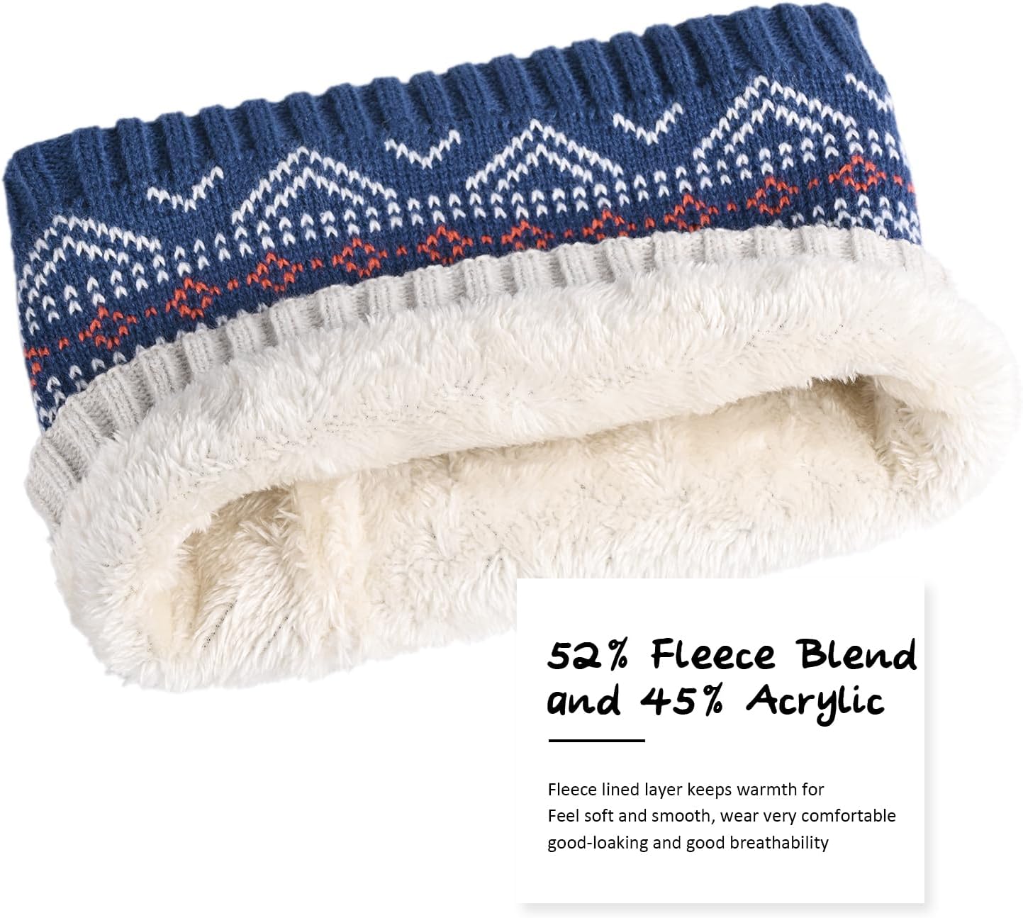 Kids Winter Knit Beanie Hat Scarf Gloves Set for Toddler Girls Boys