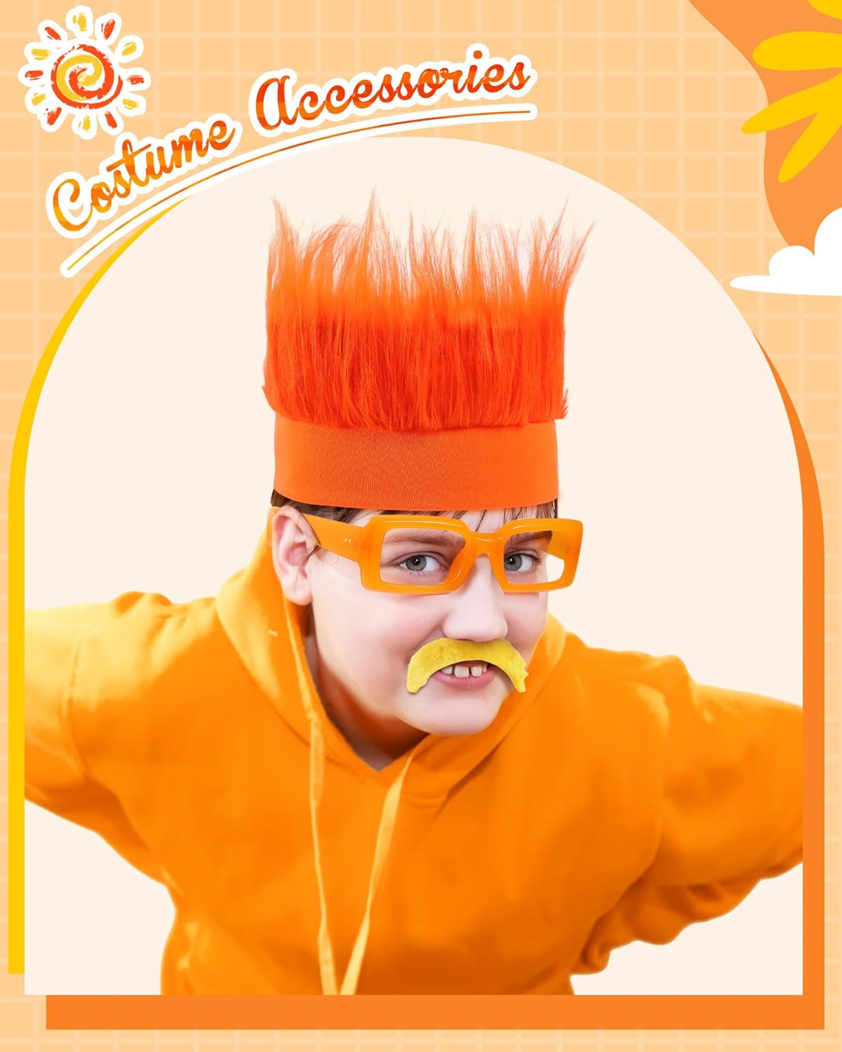 XunYee Orange Cosplay Set for Men