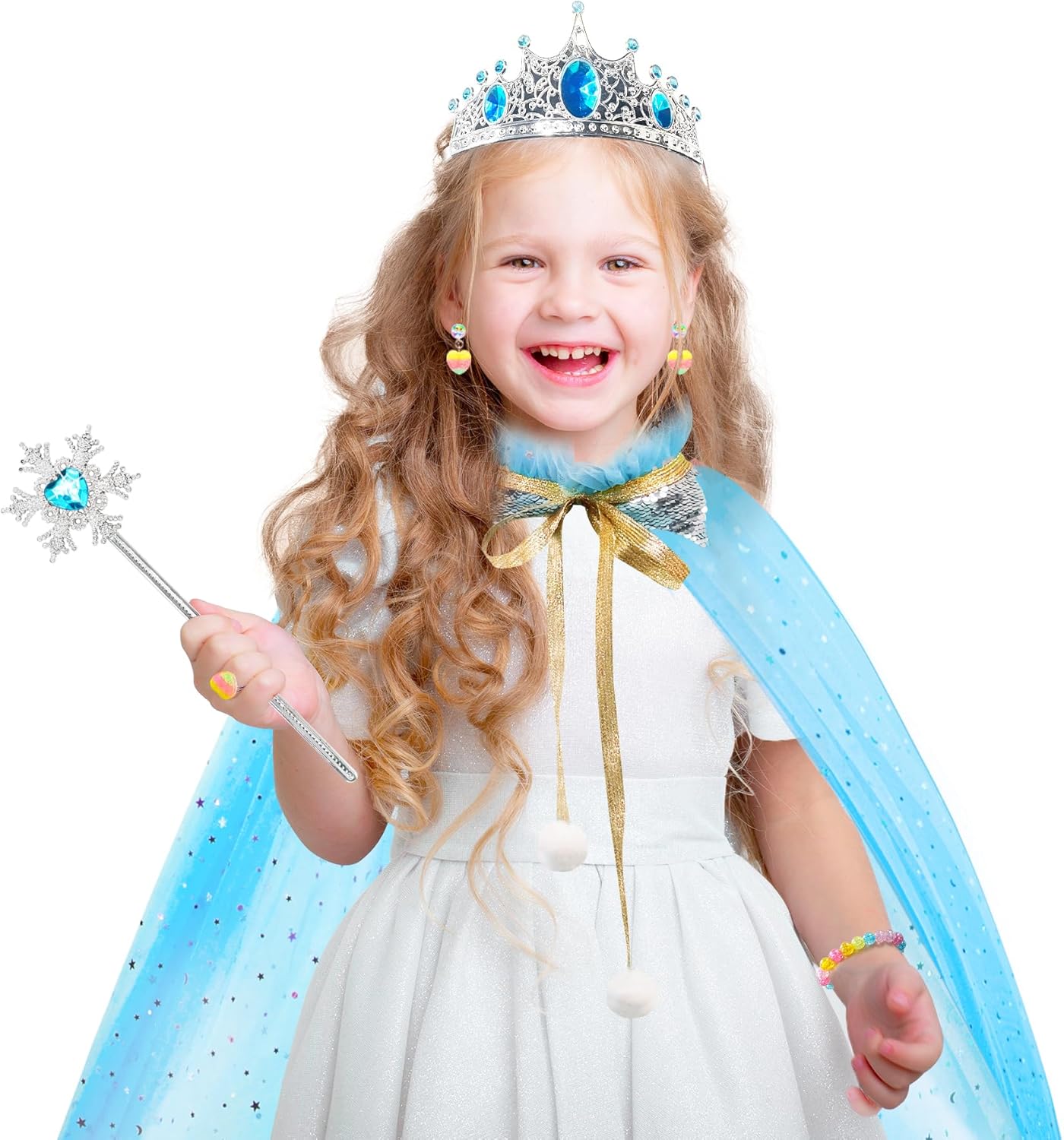 Esvaiy Princess Dress-Up Clothes Cape Set for Girls