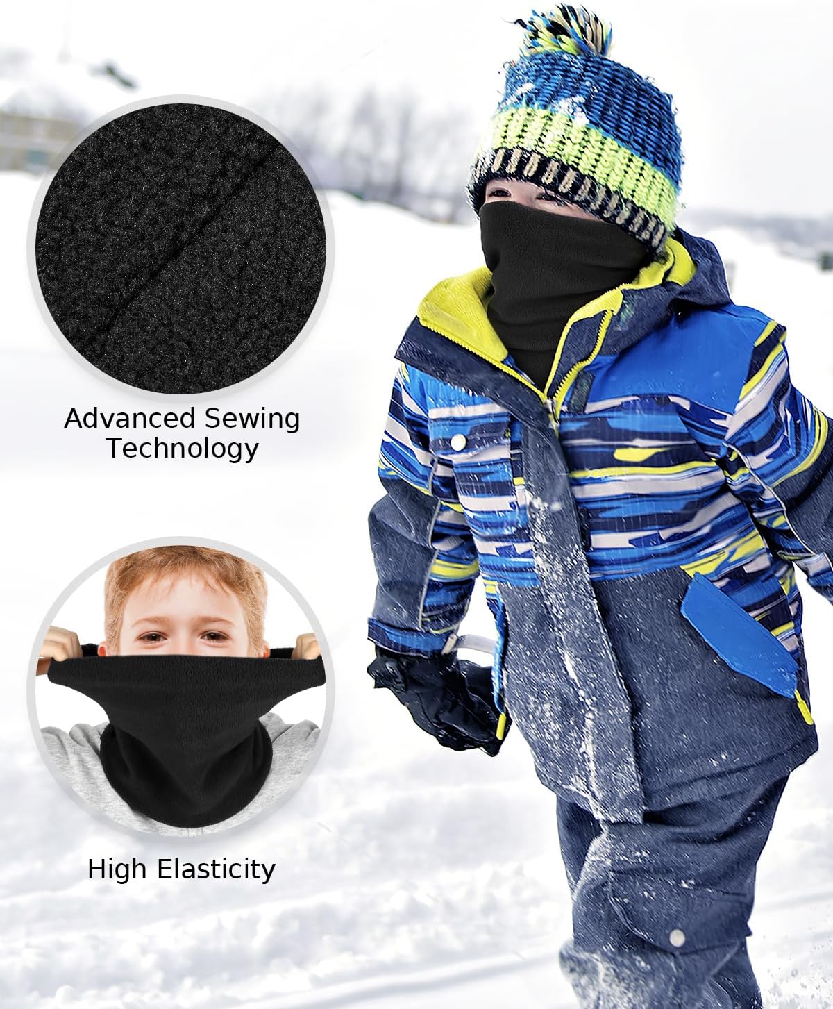 Aegend Kids Neck Warmer 2 Pack