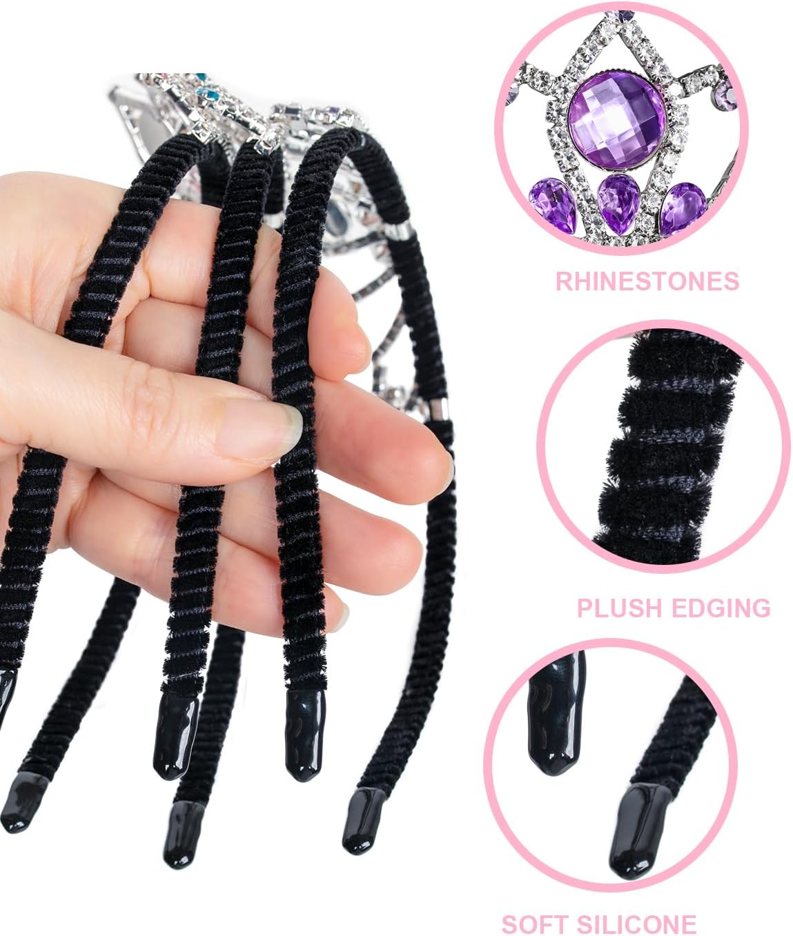 GLOWING tiara Crystal Crown for Girls