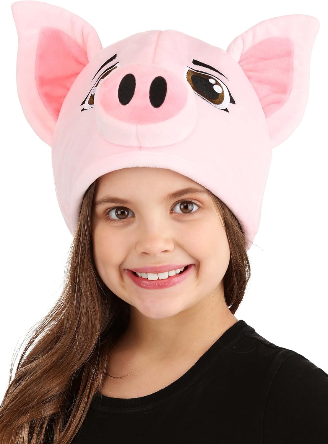 Adjustable Plush Pig Hat
