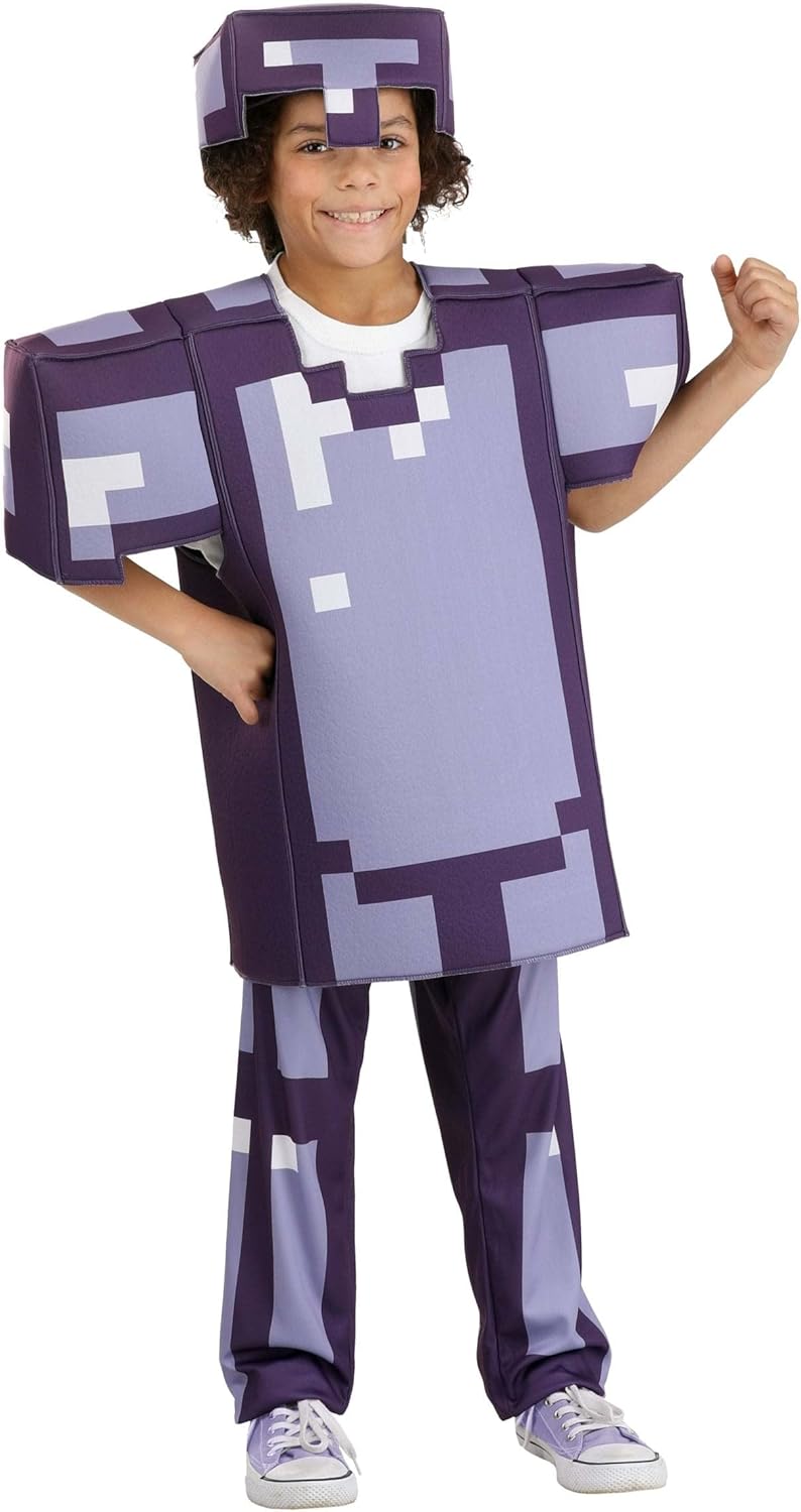 Disguise Minecraft Enchanted Diamond Armor Deluxe 46 Kids Costume