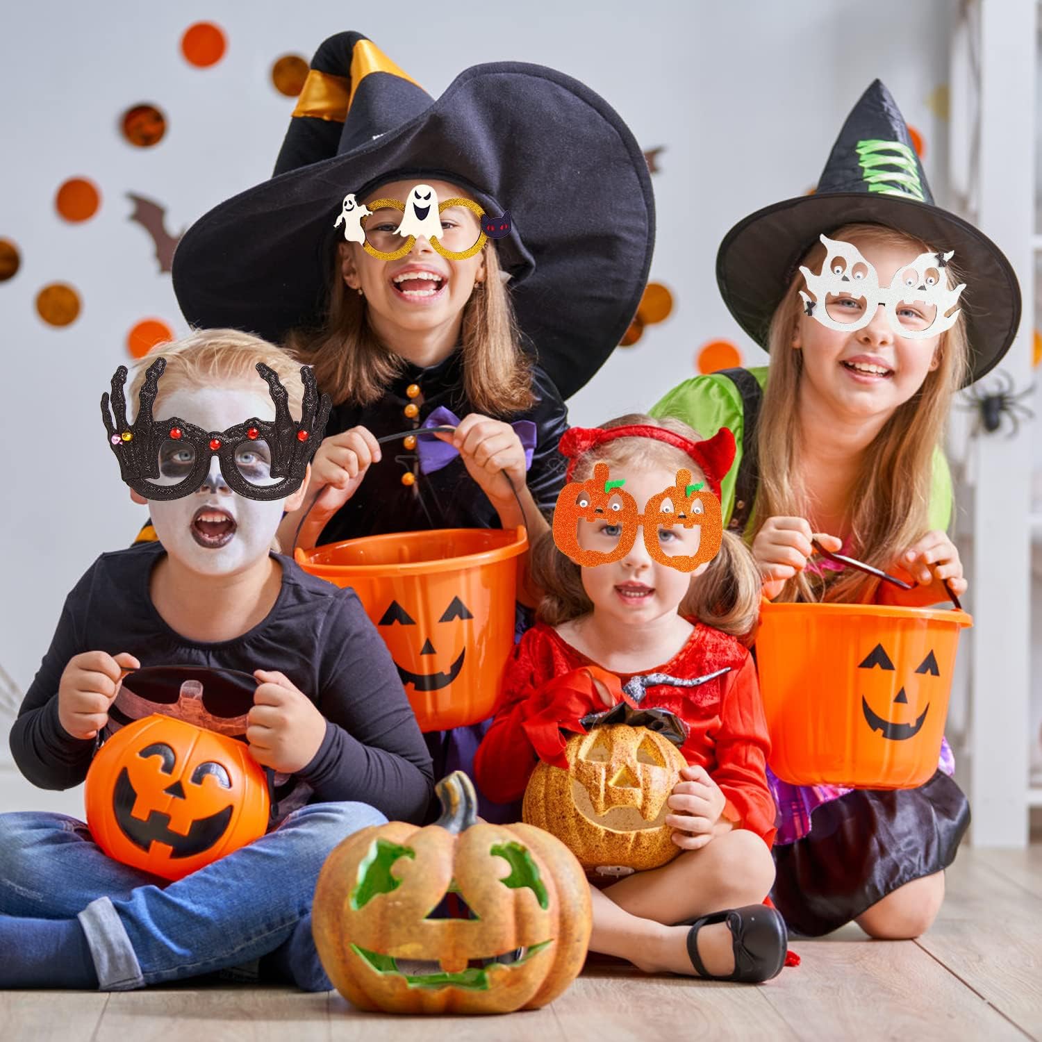 CCINEE 6-Piece Halloween Glasses for Kids