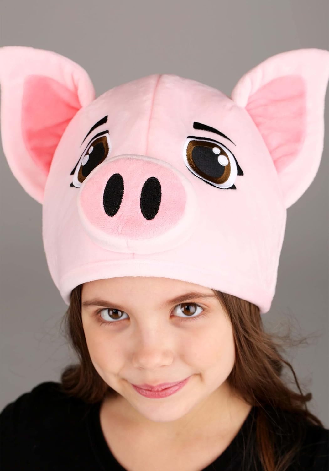 Adjustable Plush Pig Hat