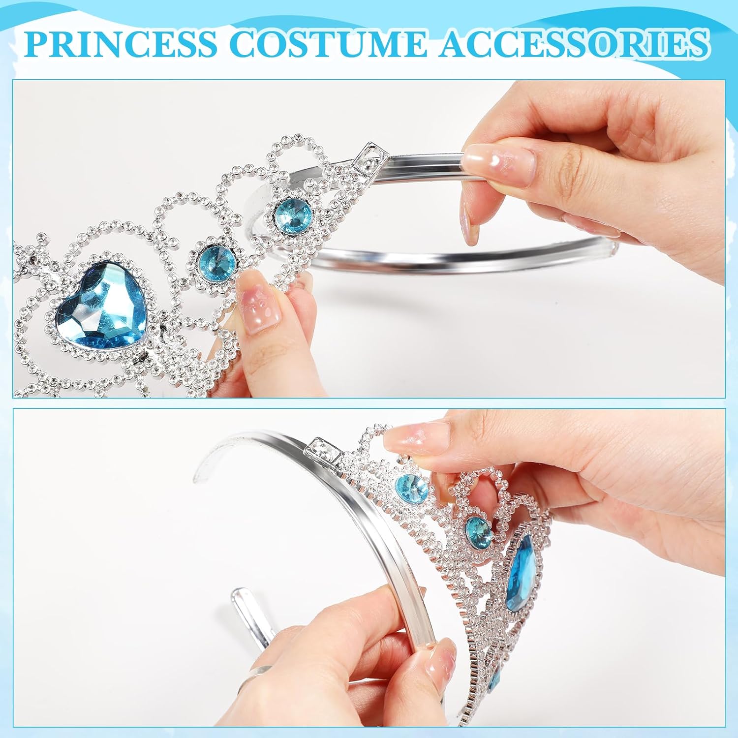 Perfect Princess Party Accessories Set of 8 - Cosplay Set for Girls