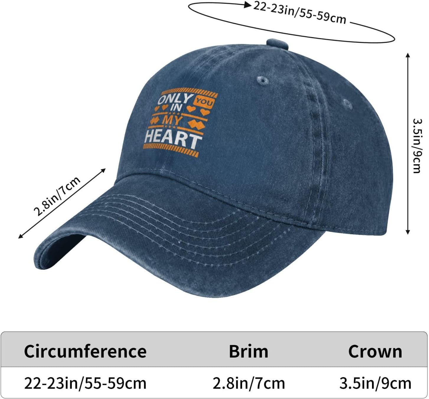 Only You in My Heart Baseball Hat