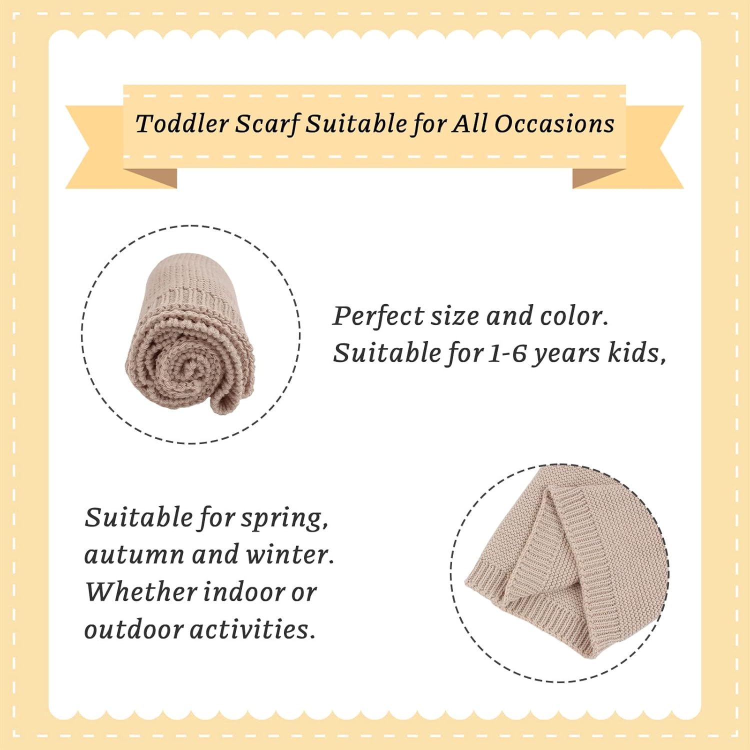 Winter Baby Boys Girls Cotton Scarf