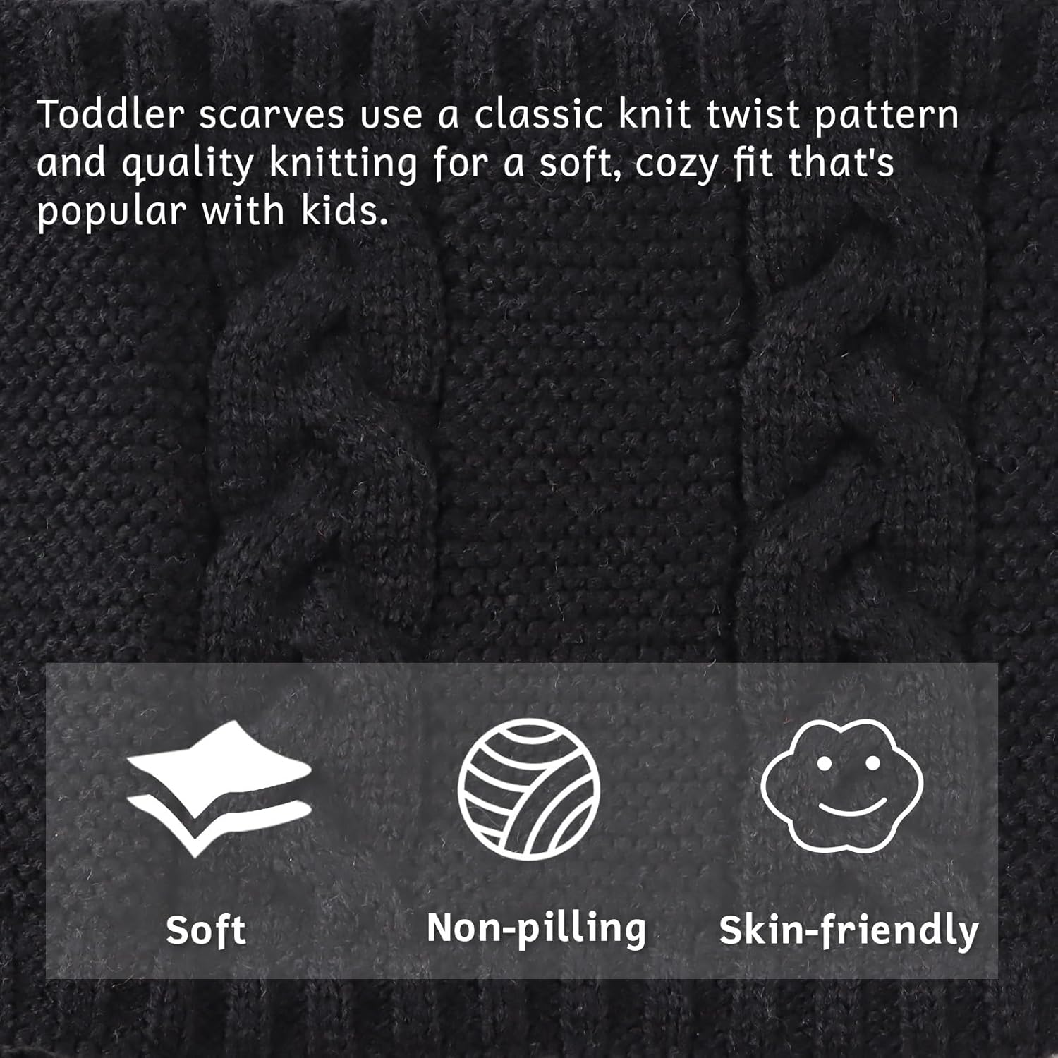 OMUKY Kids Knitted Neck Warmer Scarf for Toddler