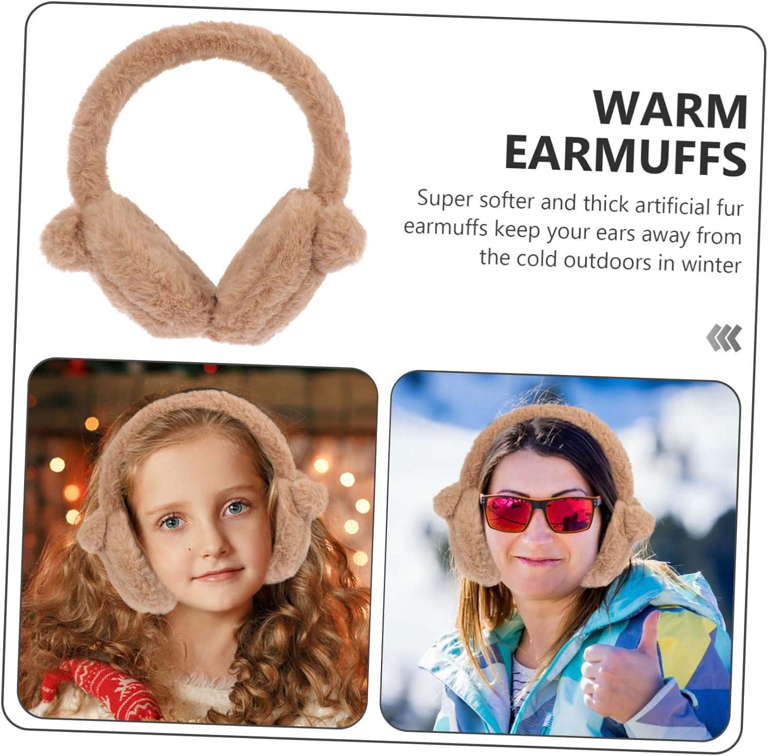 Adorable Multi-Colored Cold Ear Muffs