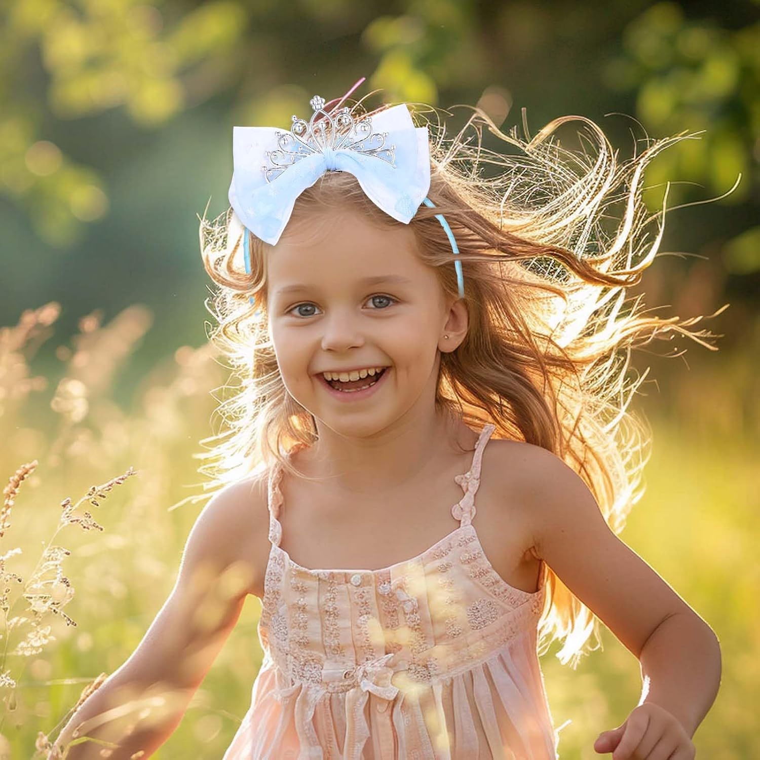 Lusofie Crown Headband Princess Tiara Hair Accessories Perfect for Girls
