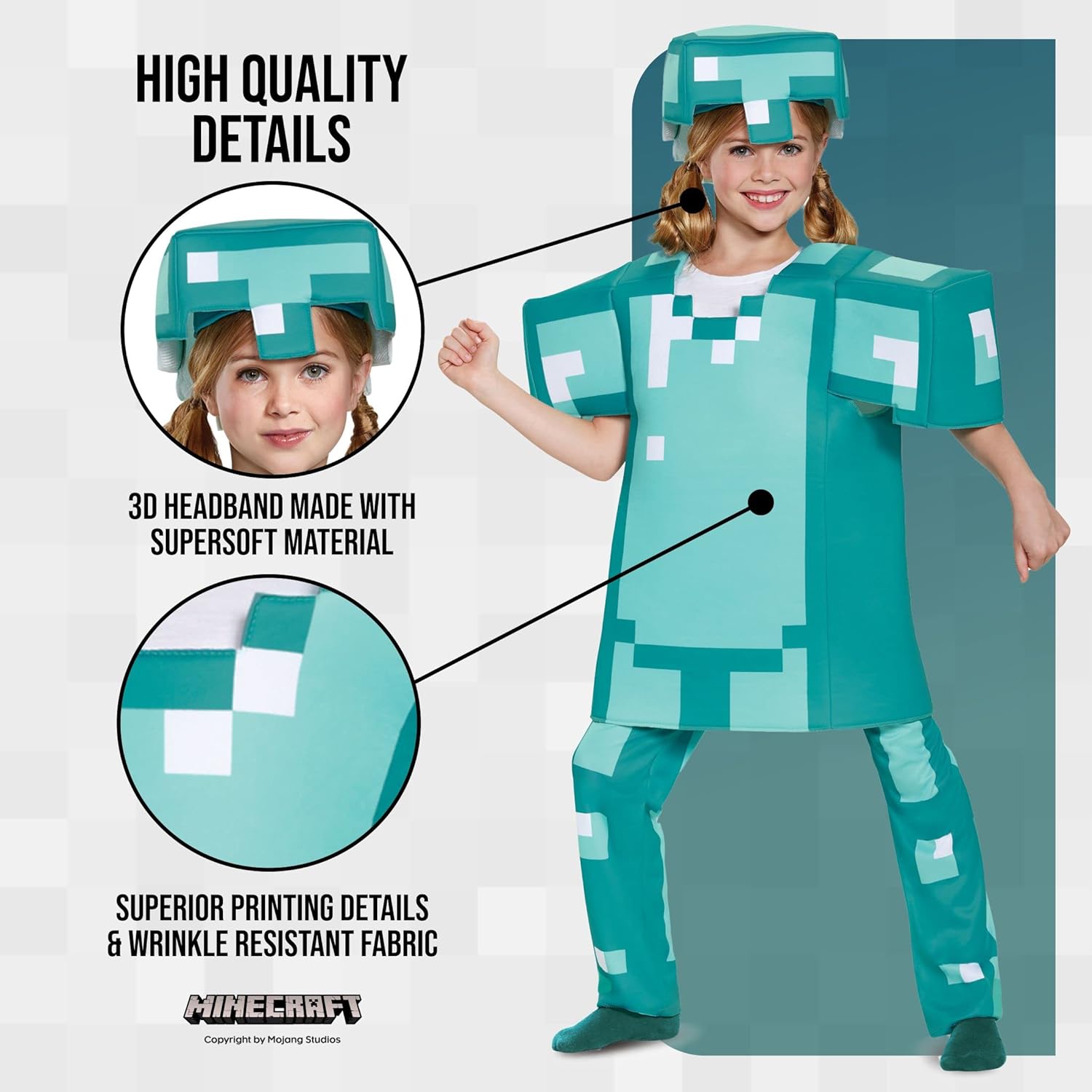 Kids Minecraft Armor Halloween Costume