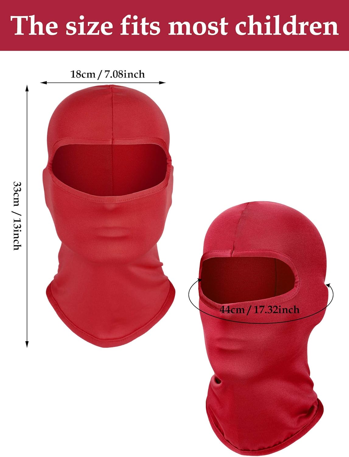 Geyoga Kids Ski Mask Balaclava Winter Windproof Breathable Face Covering