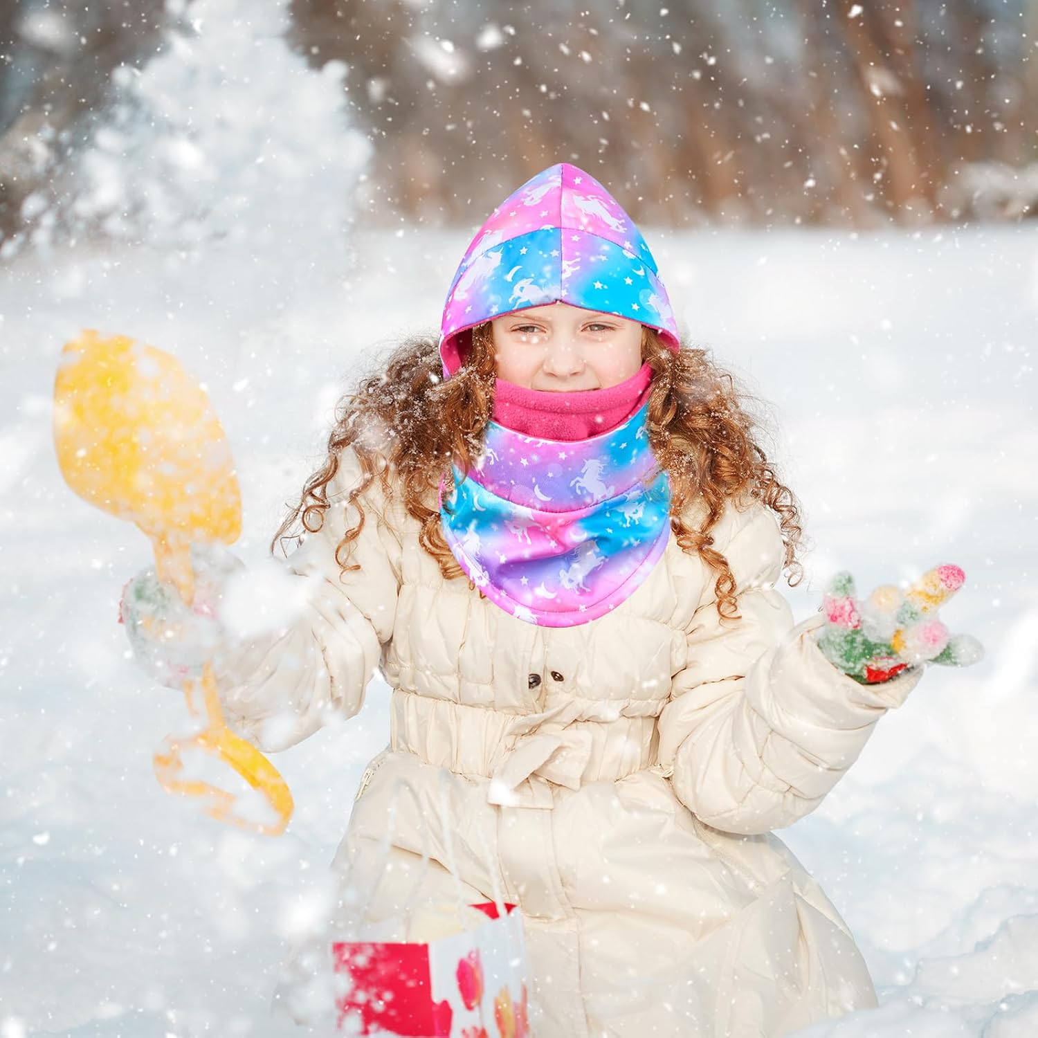 Kids Winter Ski Mask Balaclava Reduces Cold Wind