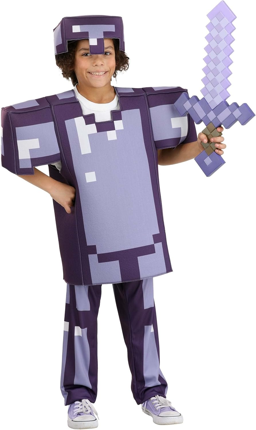 Disguise Minecraft Enchanted Diamond Armor Deluxe 46 Kids Costume