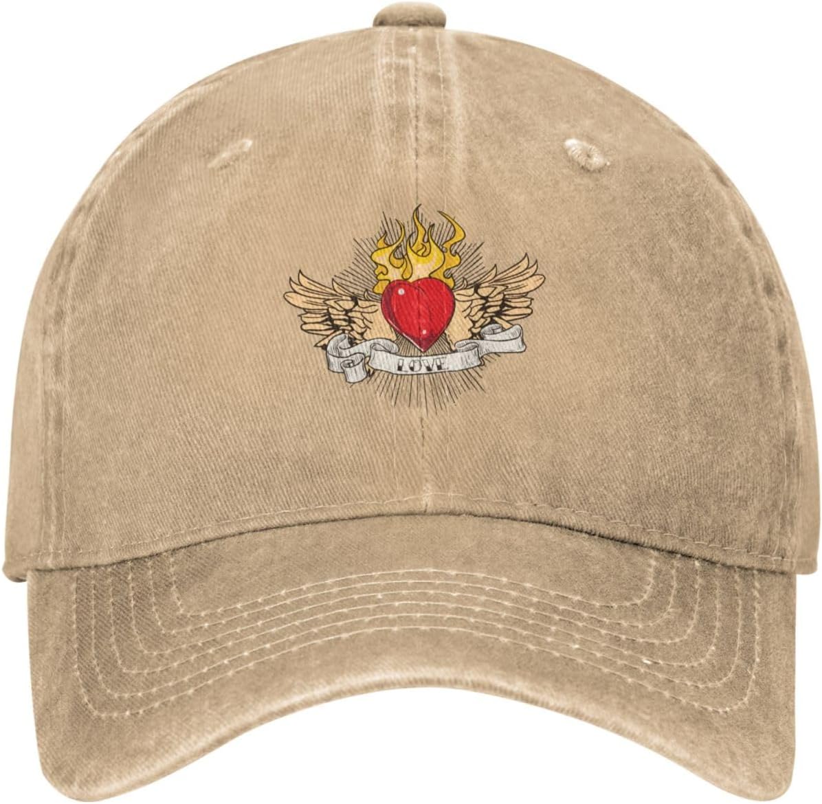 Cool Hearts and Wings Baseball Cap