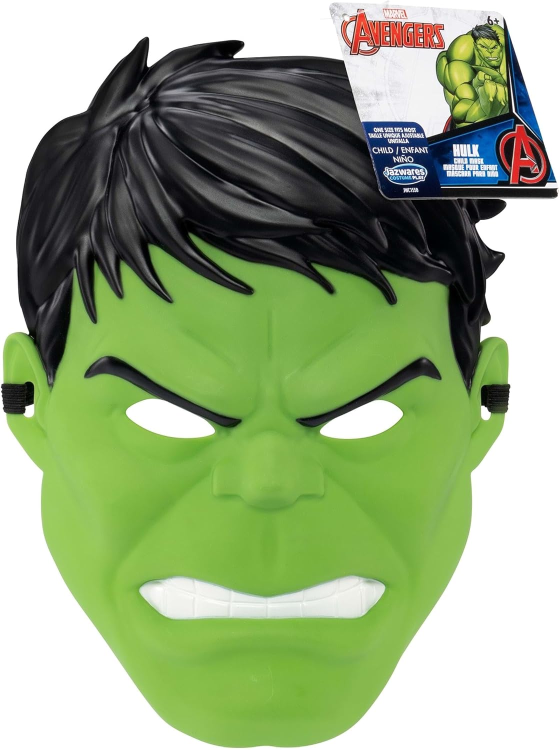 Jazwares Marvel Hulk Mask for Kids Standard Green