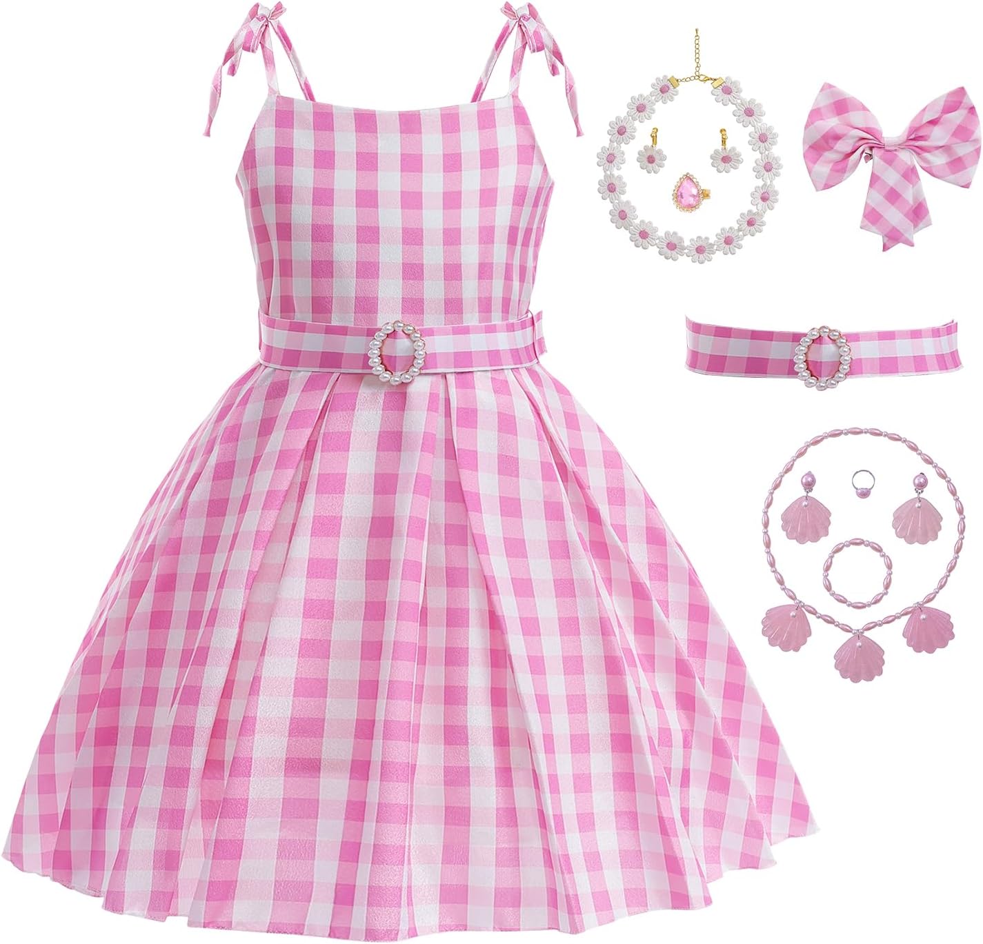 Girls Movie-Inspired Pink Costume Dress for Kidsparty play and_capability
