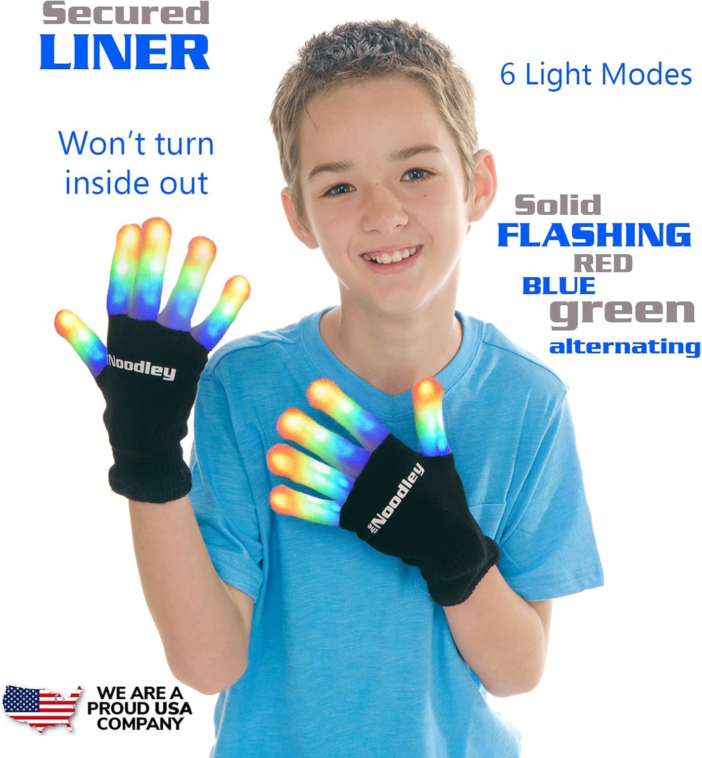 The Noodley Battery-Operated Glowing Glove for Kids