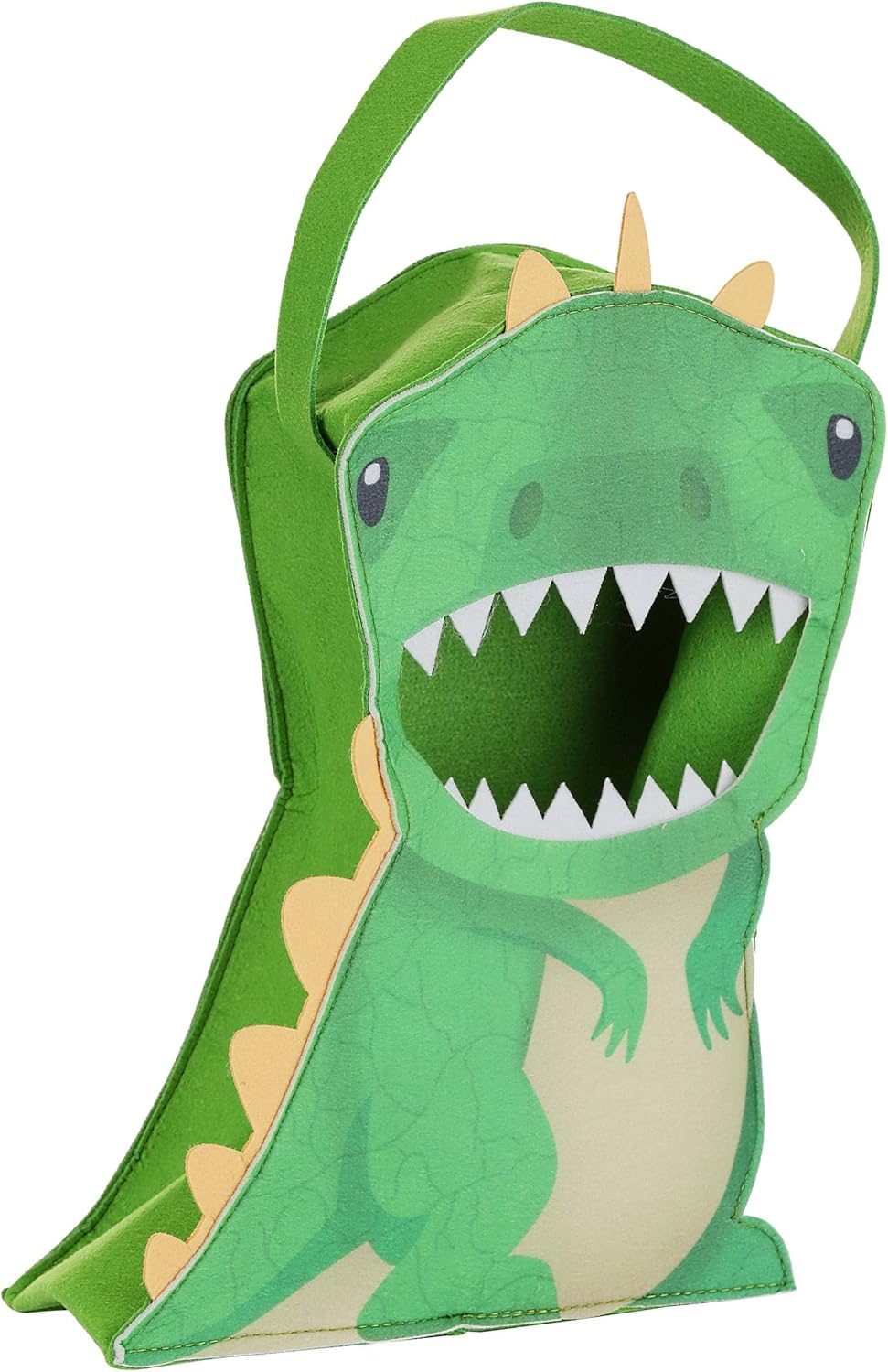 Green T-Rex Dino Trick or Treat Bag for Kids