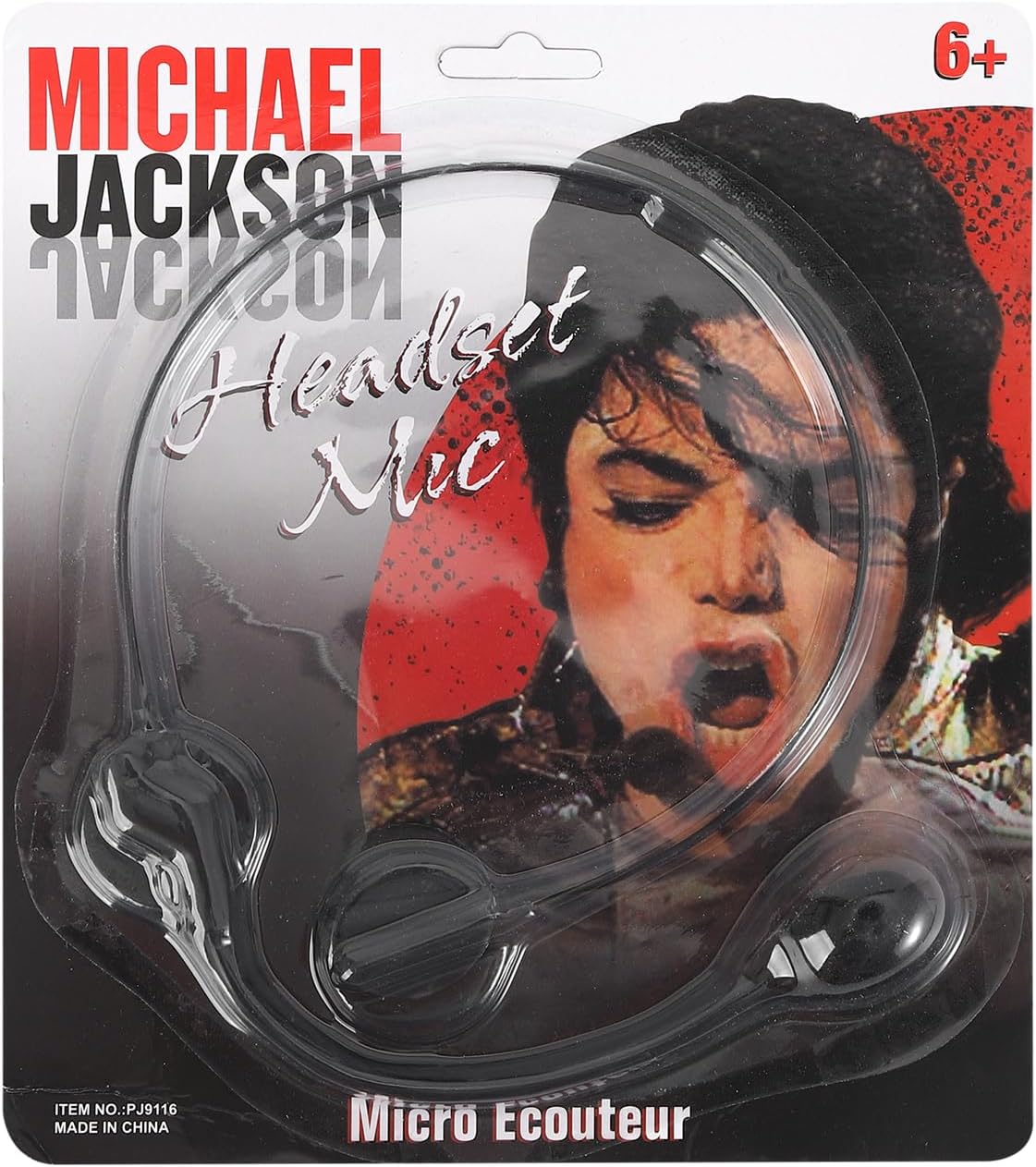 Rock Star Mic Headset Fake Microphone Cosplay Accessory Rock Star Costume