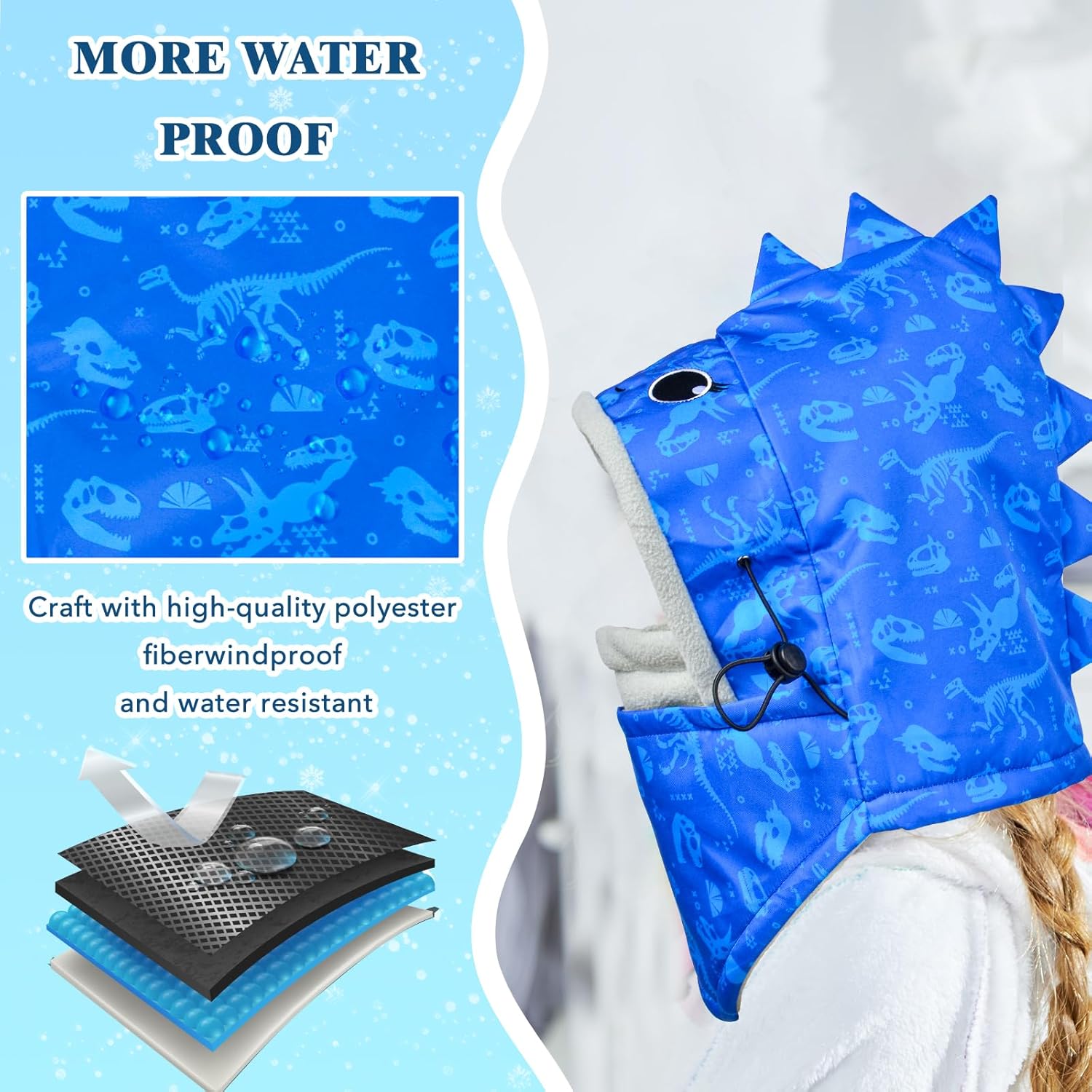 Winter Warm Balaclava for Kids 3-in-1 Protection Unisex