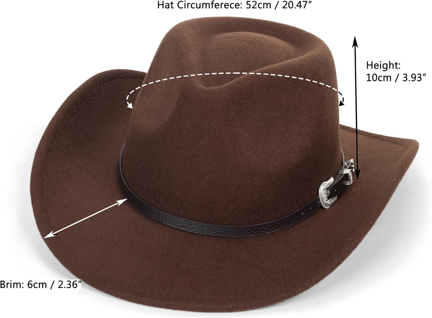 Vikodah Kids Wide-Brim cowboy hats