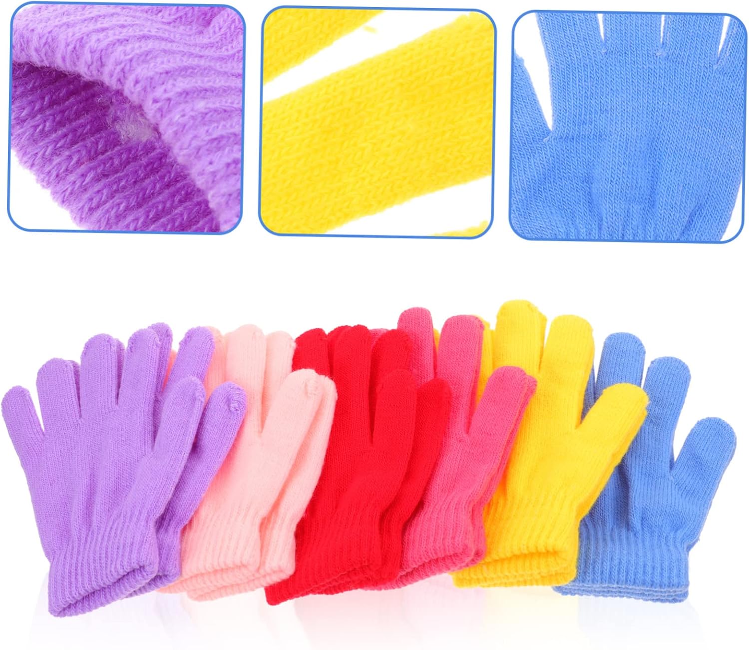 Thick Fleece Gloves for Children Style for Kids Warm Winter