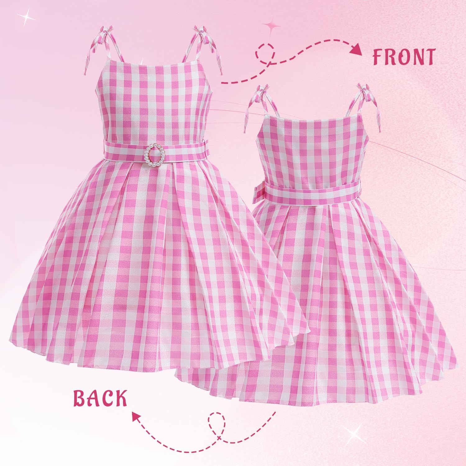 Girls Movie-Inspired Pink Costume Dress for Kidsparty play and_capability
