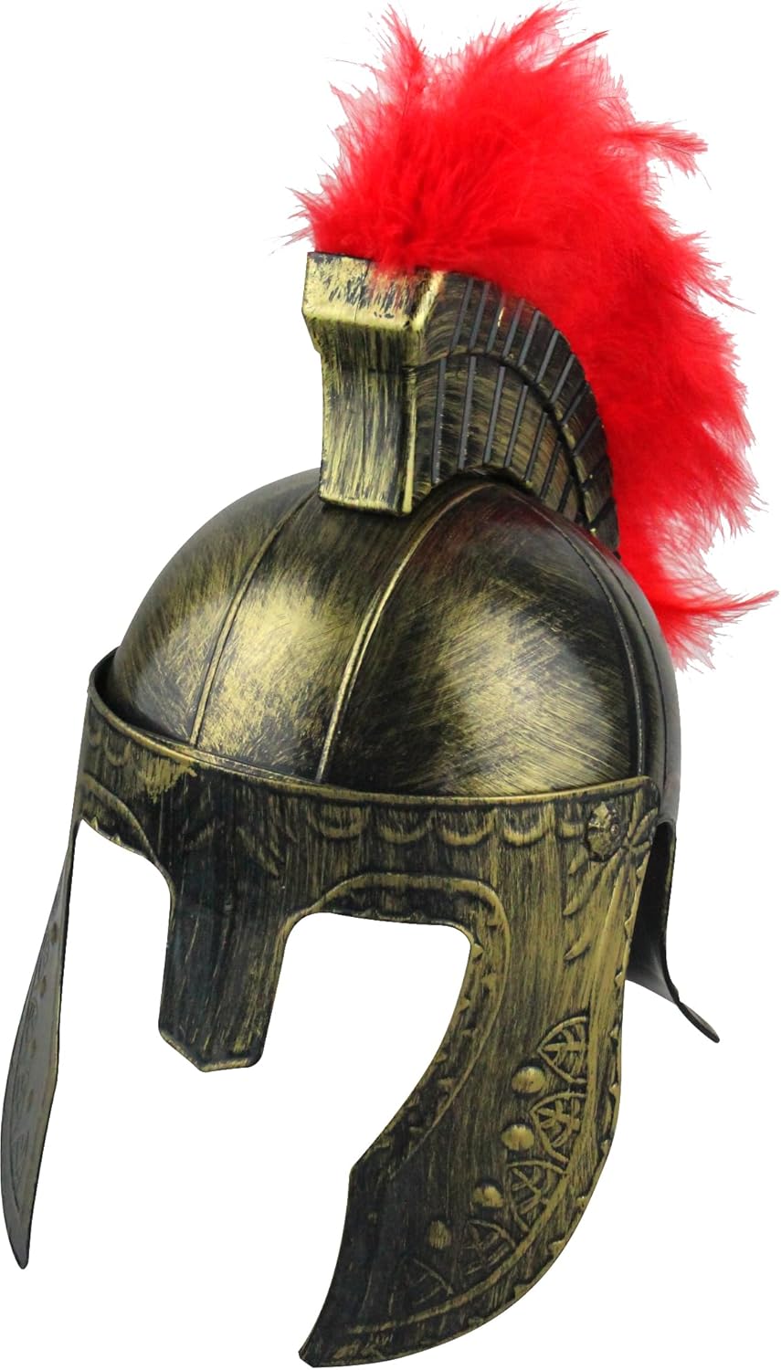 Childs Halloween Spartan Warrior Helmet Costume Accessory