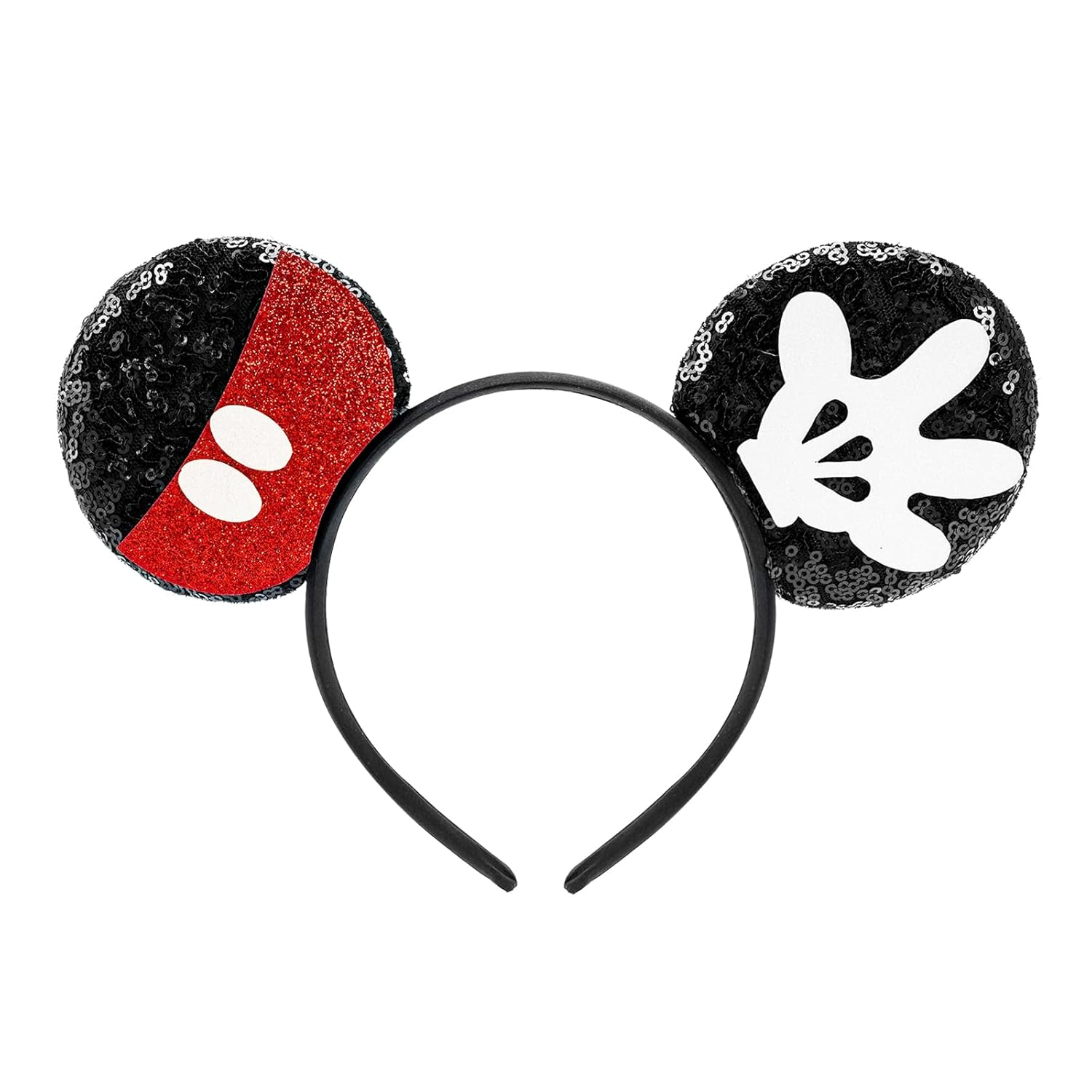 LYLINRed-Black Sequin Mouse Ears Headband Halloween Party Accessories