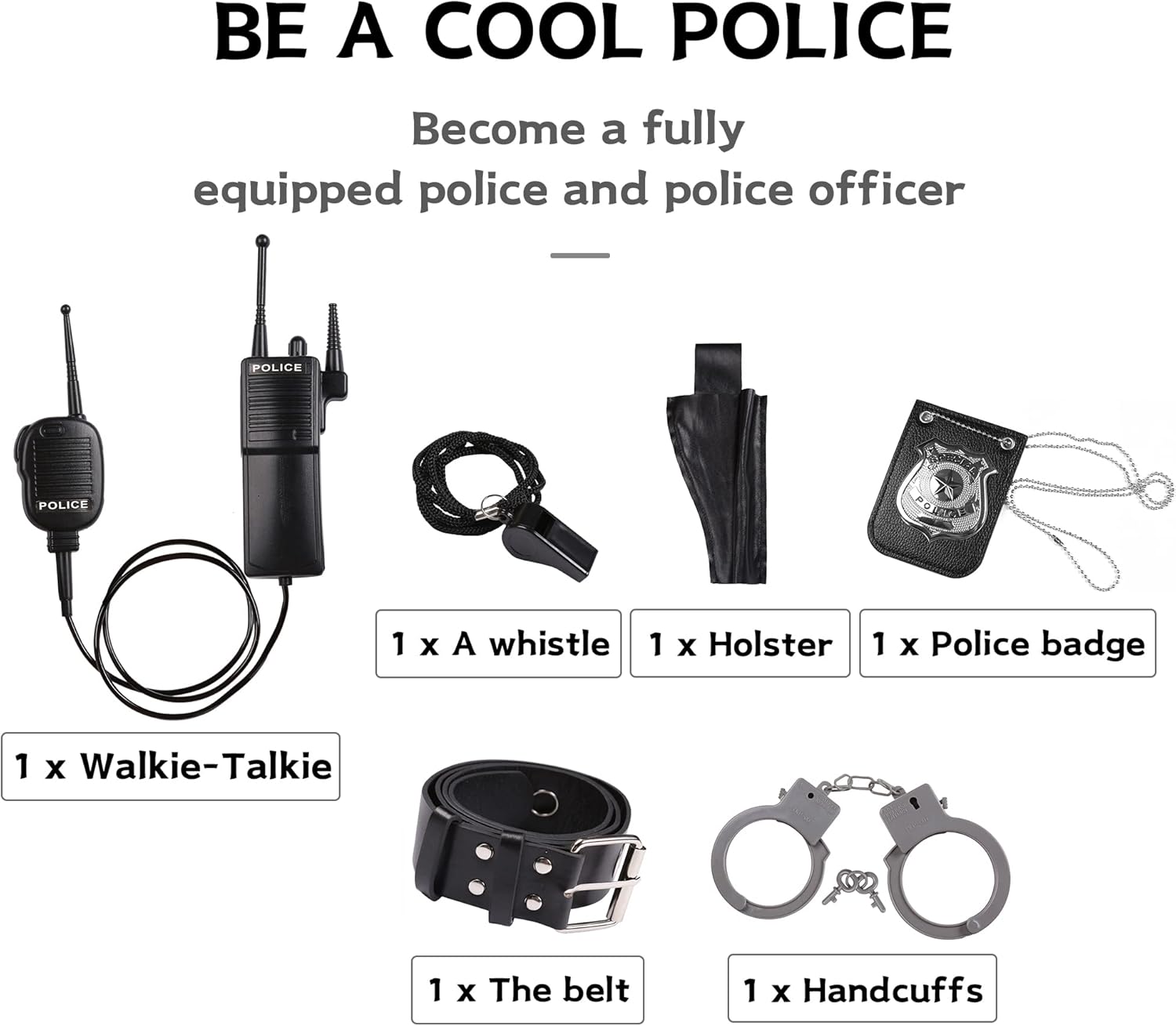 Exclusive Police Costume for Boys Halloween Party Gift