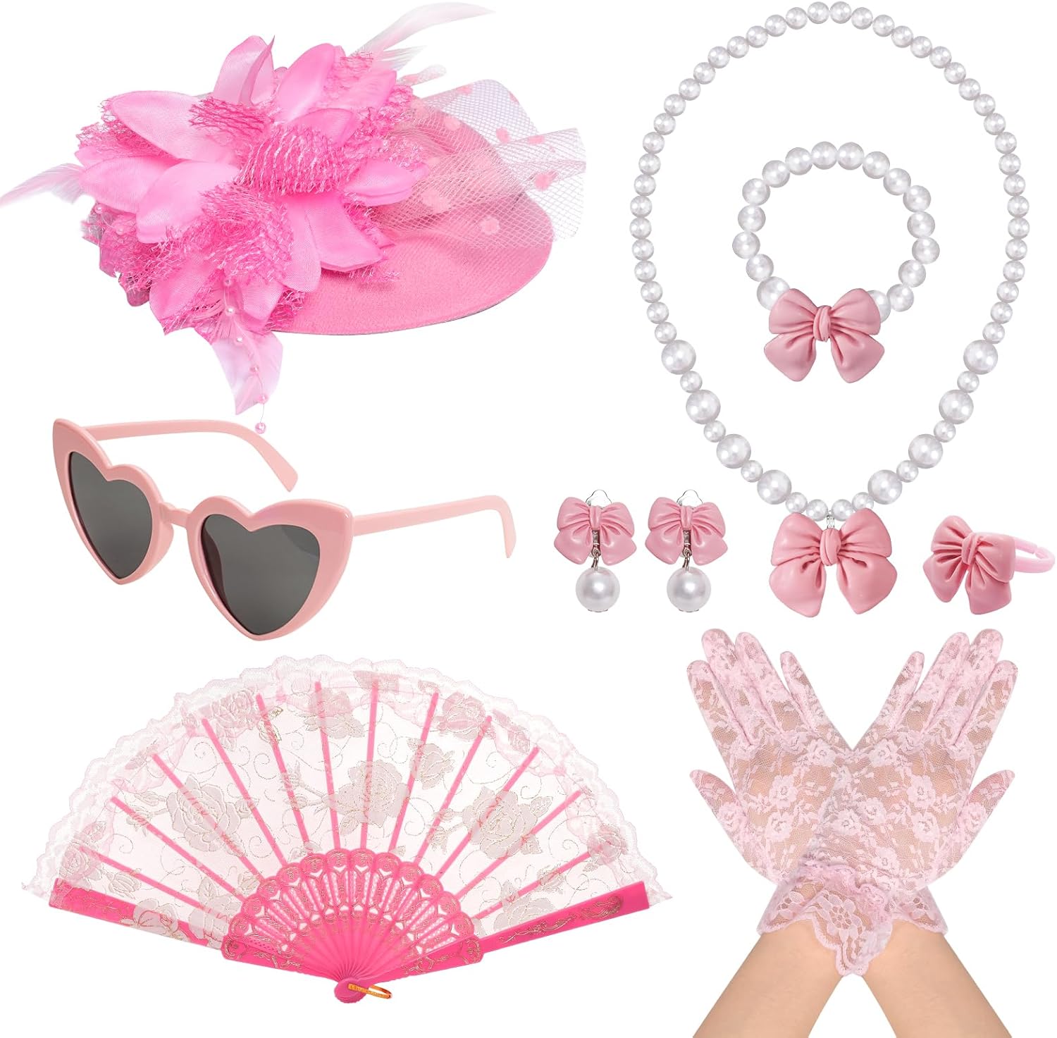 Fumwase Girls Tea Party Dress Up Set