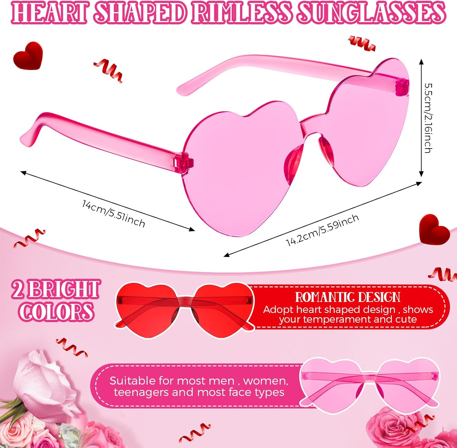 Jutom Heart sunglasses headands