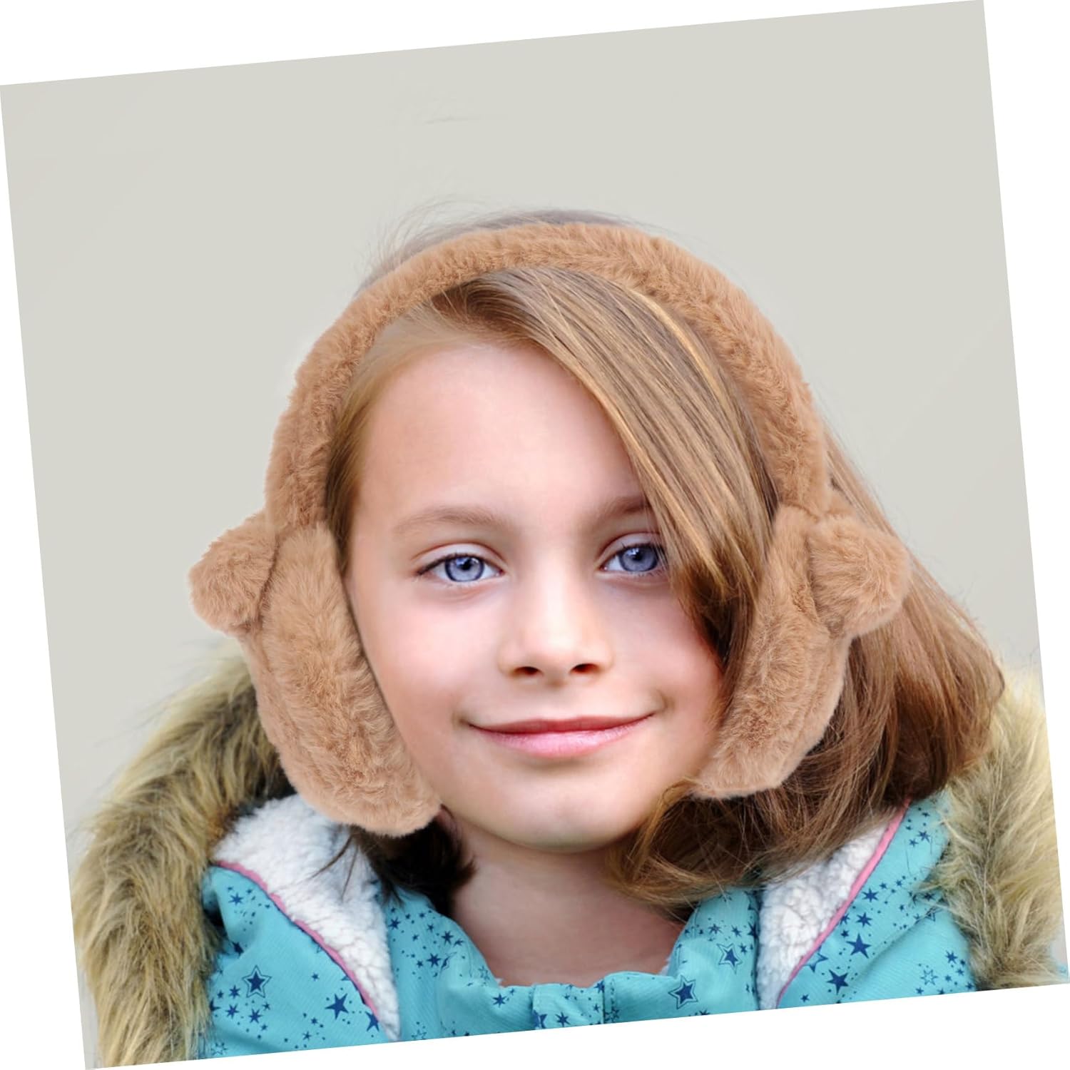 Adorable Cartoon Ear Warmer with Soft Muff for Winter