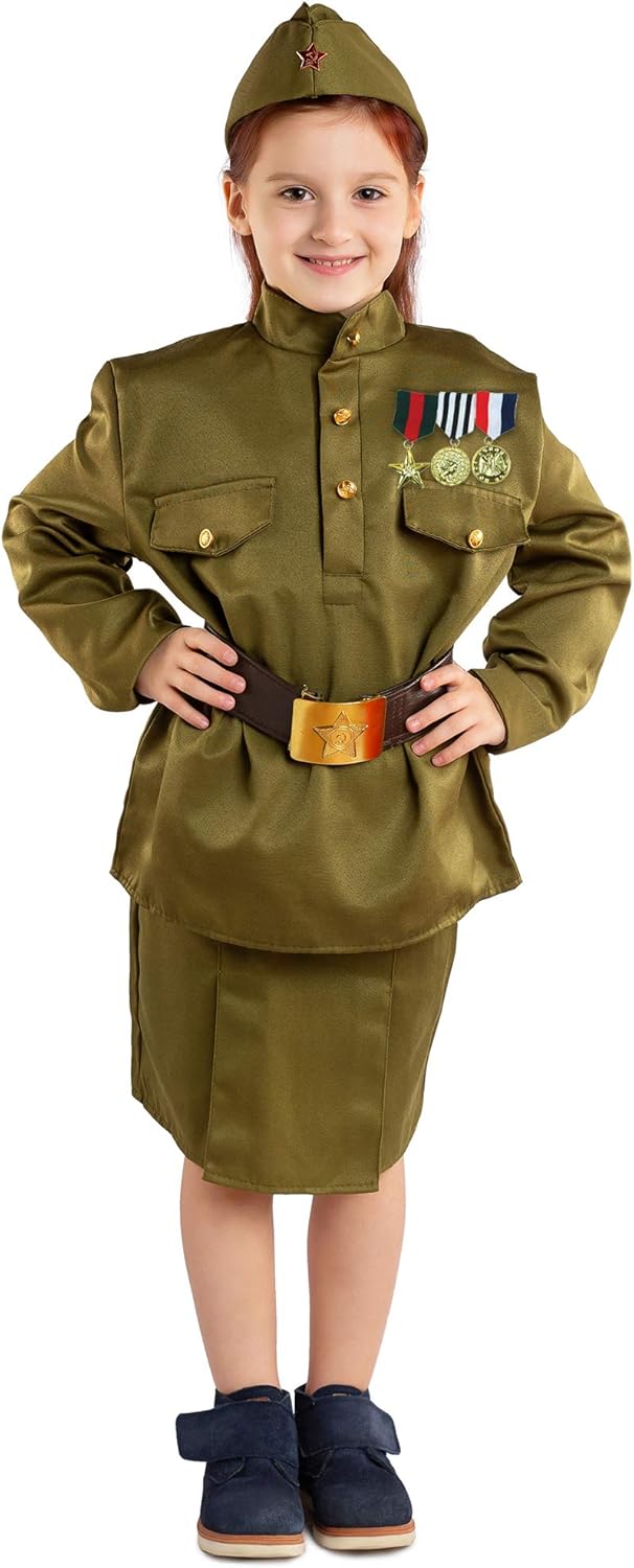 Skeleteen Costume Military Officer Medals US Army Jacket Costume