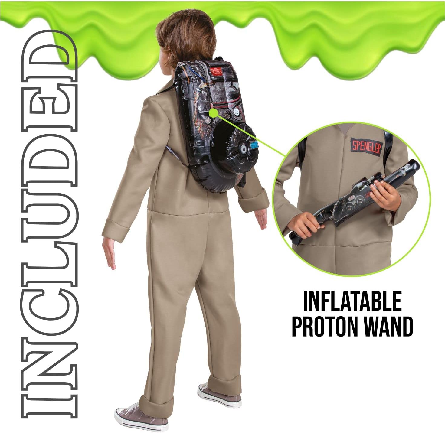 Ghostsbusters Proton Pack Fun Inflatable Halloween Costume for Kids